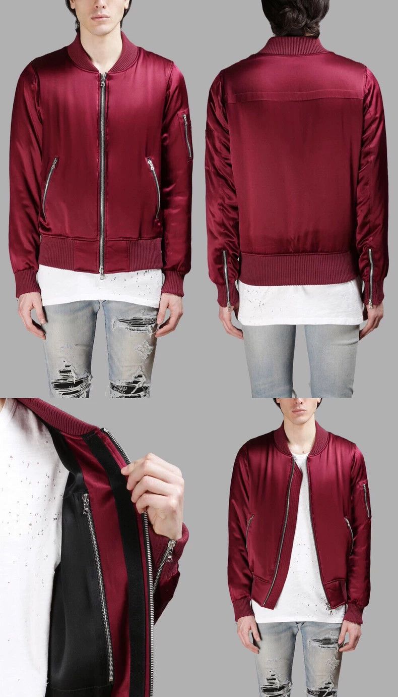 Amiri Amiri MA1 Silk Cotton Bomber Jacket Size US M / EU 48-50 / 2 - 5 Thumbnail