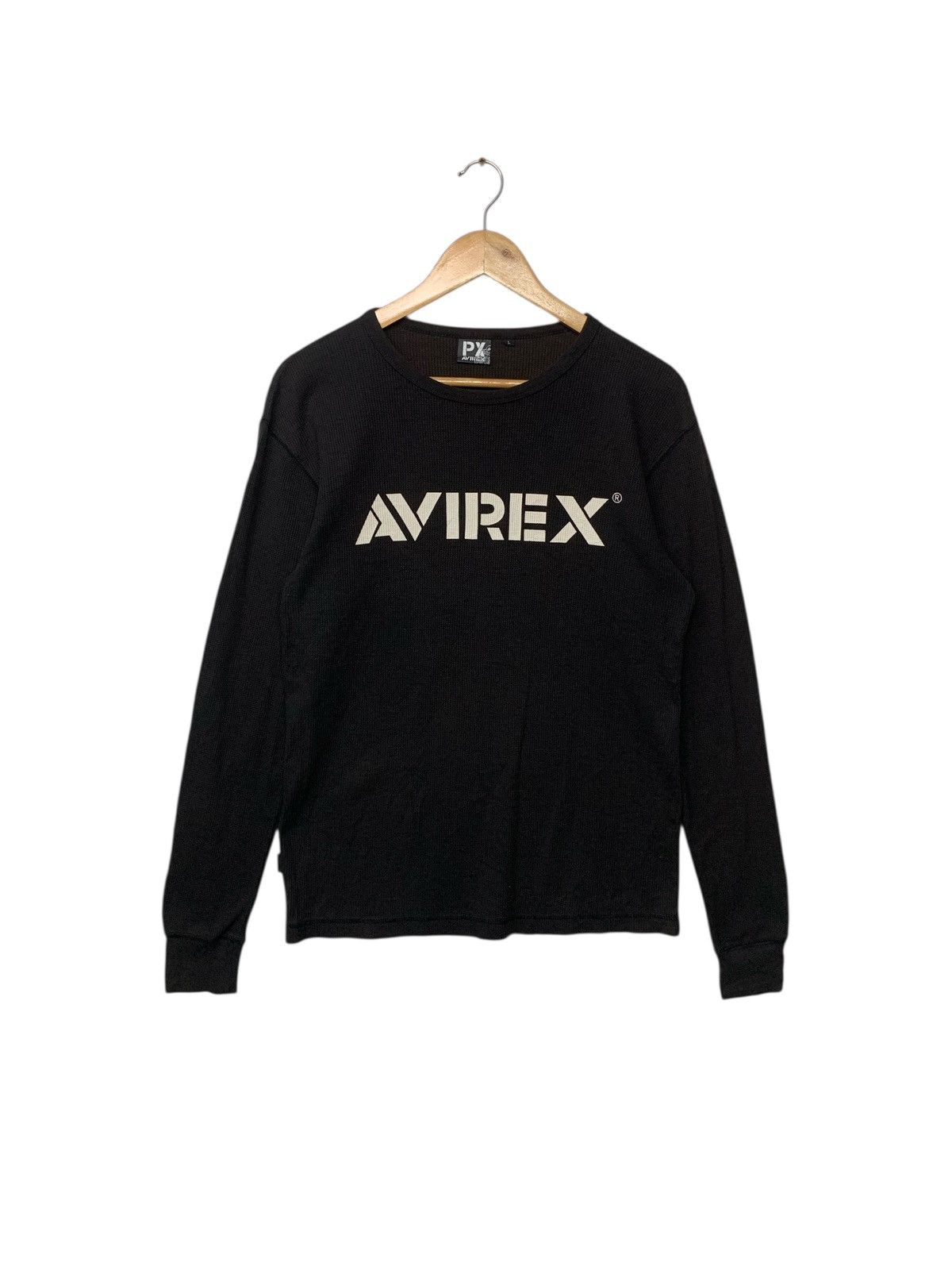 Avirex Rare Avirex Big Logo Waffle Longsleeve T Shirt Size US L / EU 52-54 / 3 - 2 Thumbnail