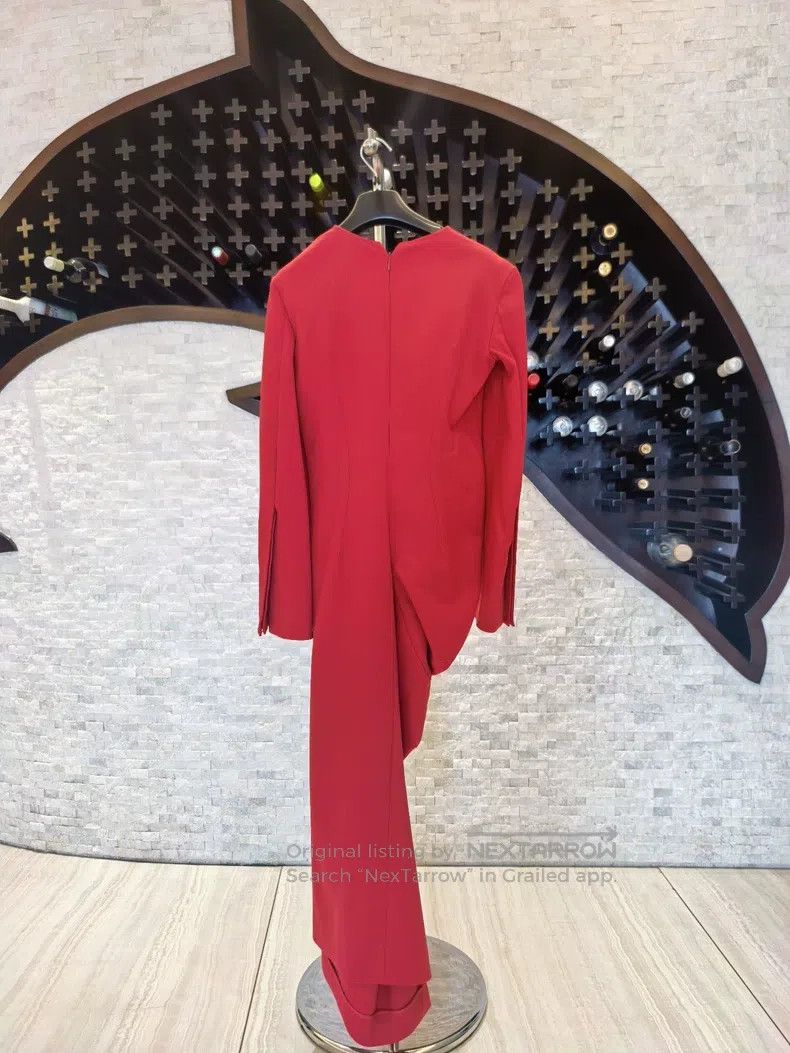The Row The Row size 0 Red long-sleeved dress Size XS / US 0-2 / IT 36-38 - 5 Thumbnail