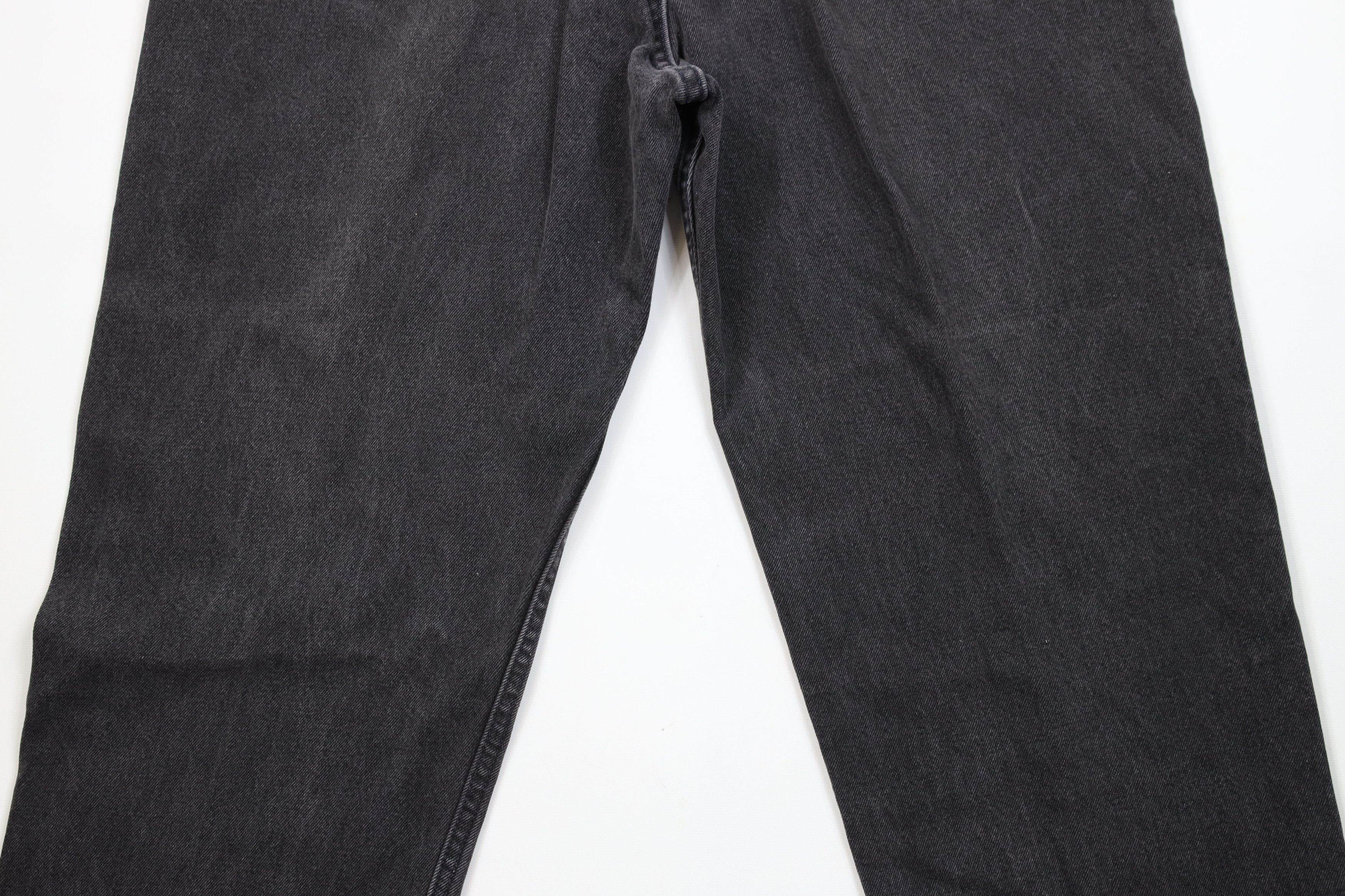 Levi's Vintage 90s Levis 550 Orange Tab Denim Jeans Black Cotton Size US 40 / EU 56 - 10 Thumbnail