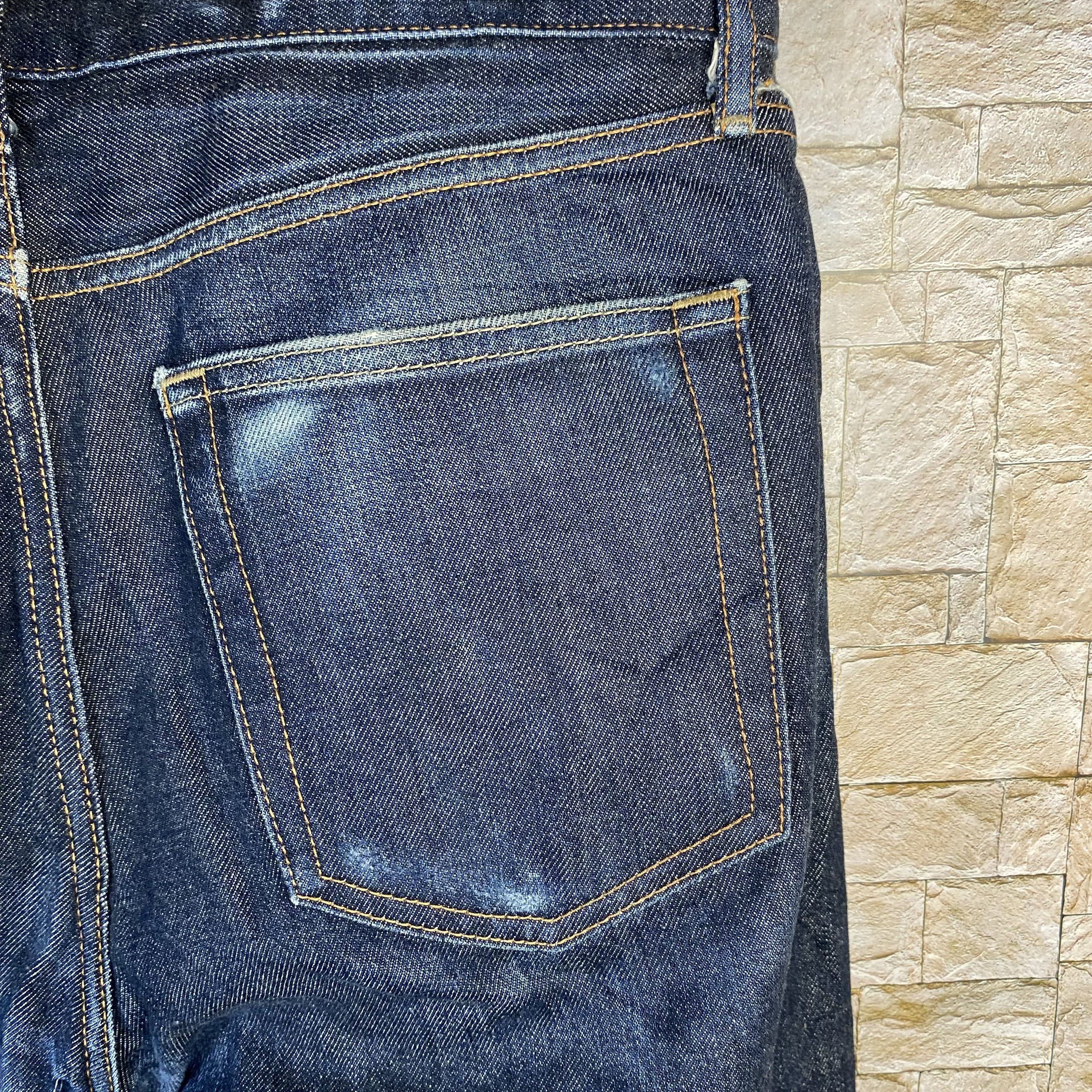 Japanese Brand Uniqlo blue selvedge vintage Denim Pants #7567 Size US 31 - 16 Thumbnail