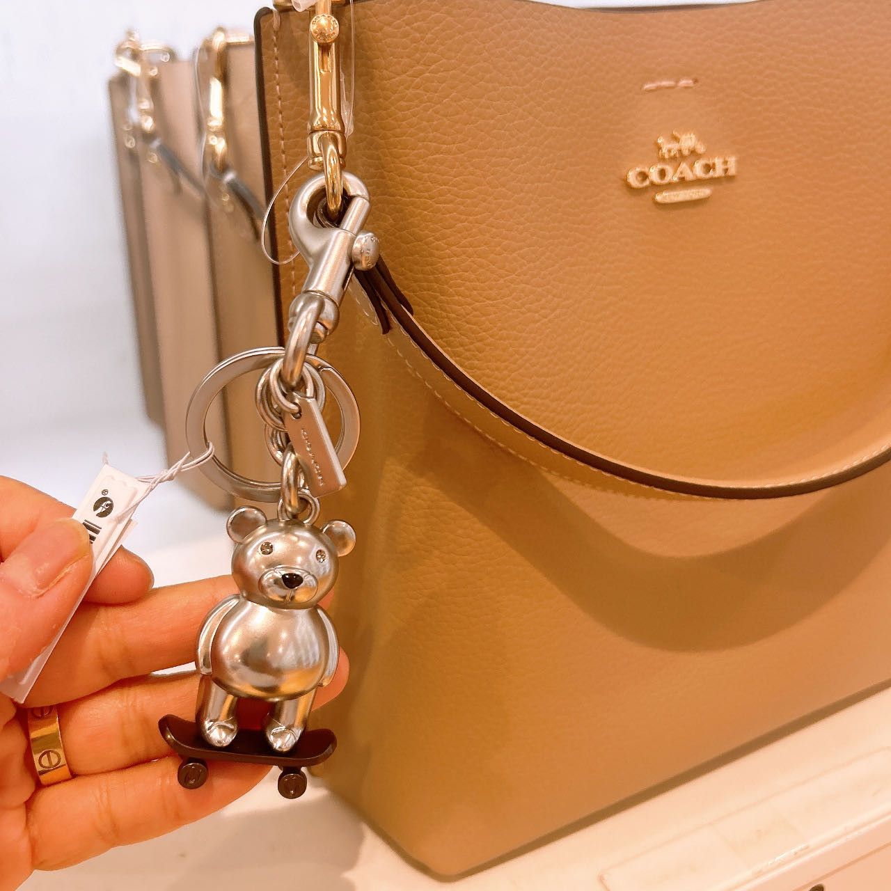 Skateboard Bear Bag Charm CR435