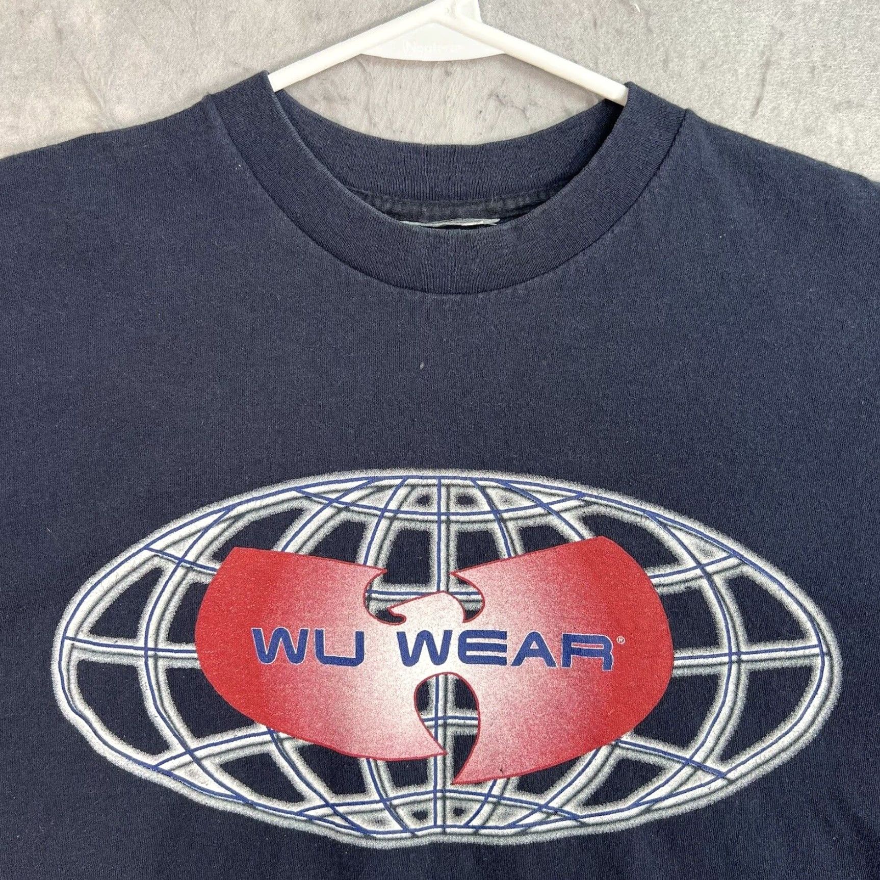 Vintage VINTAGE Wu Wear Wu-Tang Clan Rap T-Shirt Cotton Short Sleeve Adult Large Blue 90s Mens Size US L / EU 52-54 / 3 - 4 Thumbnail