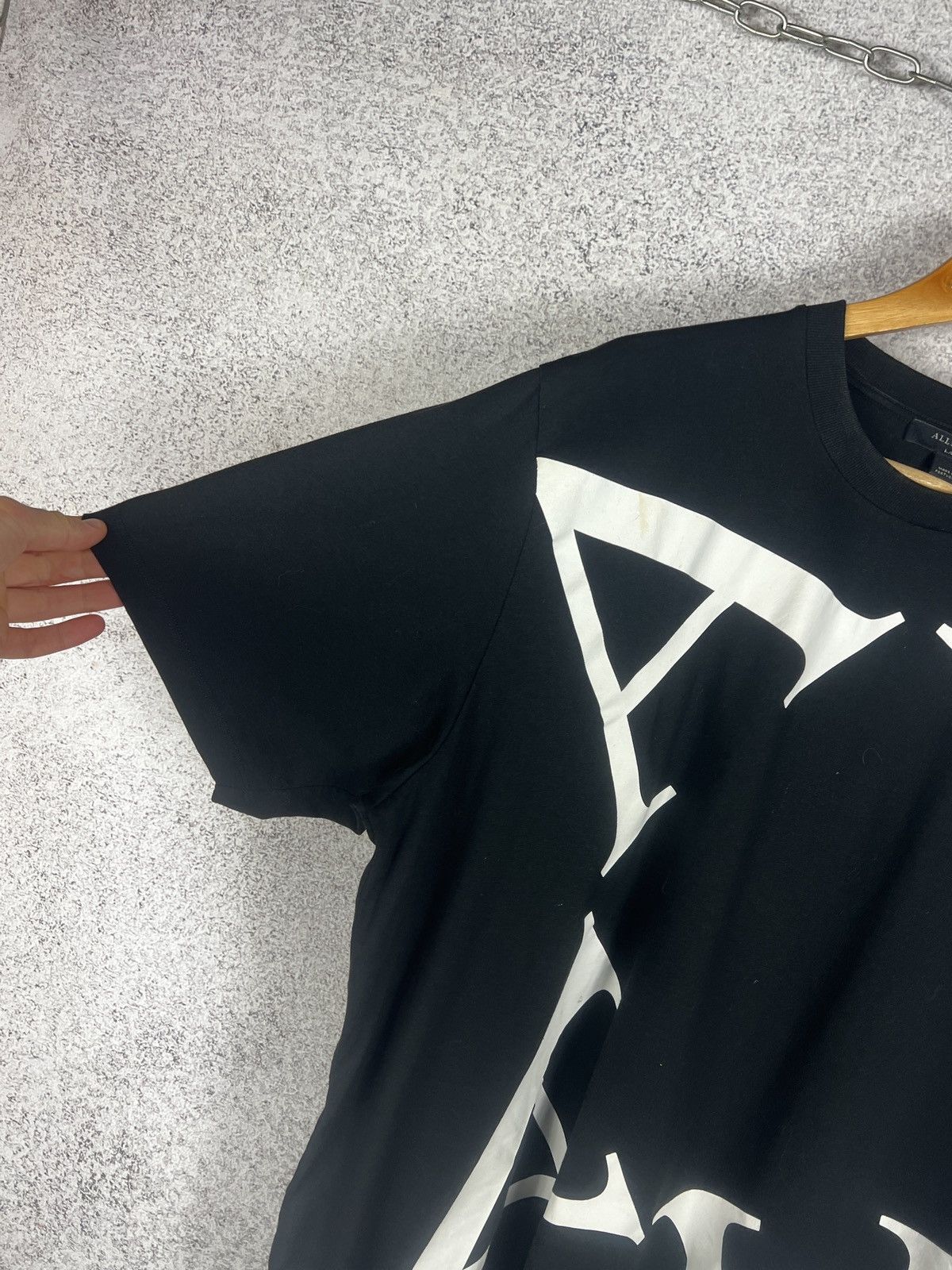 Allsaints Allsaints Big Logo Art Graphic Pattern Tee Size US L / EU 52-54 / 3 - 4 Thumbnail