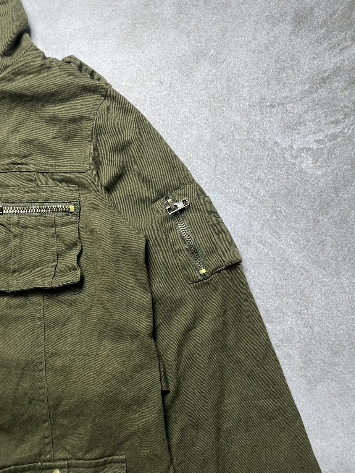 14th Addiction × Japanese Brand × Le Grande Bleu (L.G.B.) 2000’s Hucom - Cyber Military Style Jacket Size US M / EU 48-50 / 2 - 6 Thumbnail