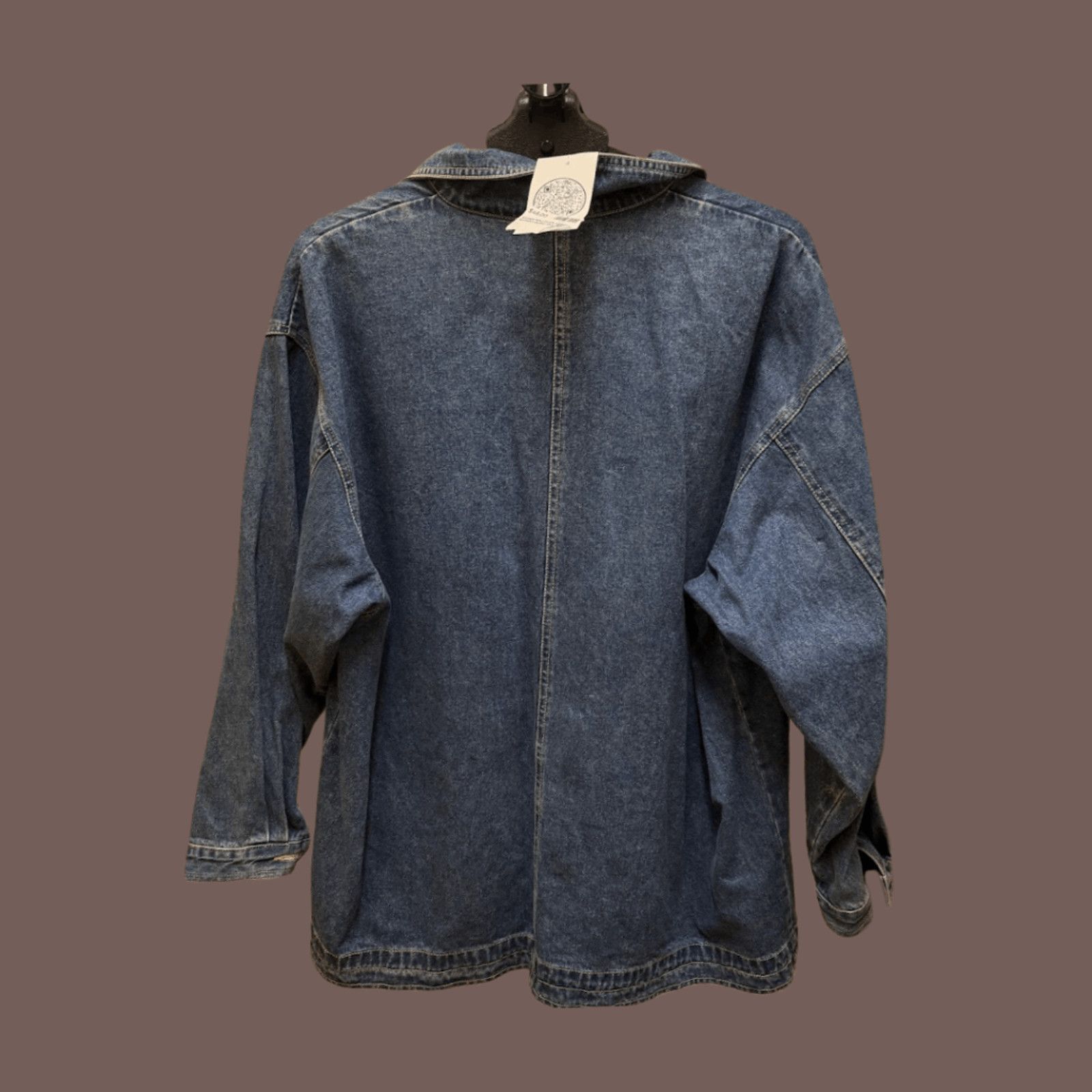 Vintage VTG Patchwork Jacket | Carole Little Denim | 90s Artsy Layer Size XL / US 12-14 / IT 48-50 - 2 Thumbnail