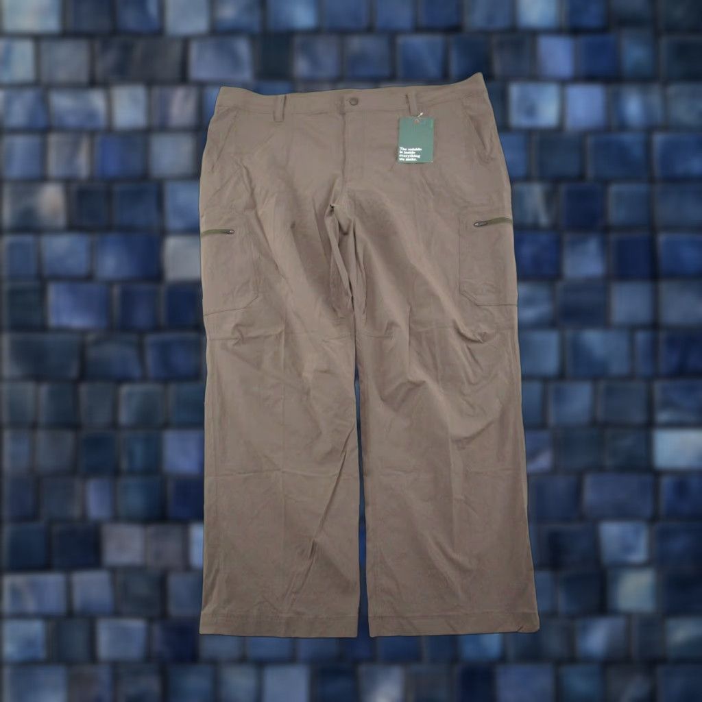 Vintage L.L. Bean Cresta 506421 Brown Cargo Stretch Water Resistant Hiking Pants 44x30 Mens Size US 44 / EU 60 - 1 Thumbnail