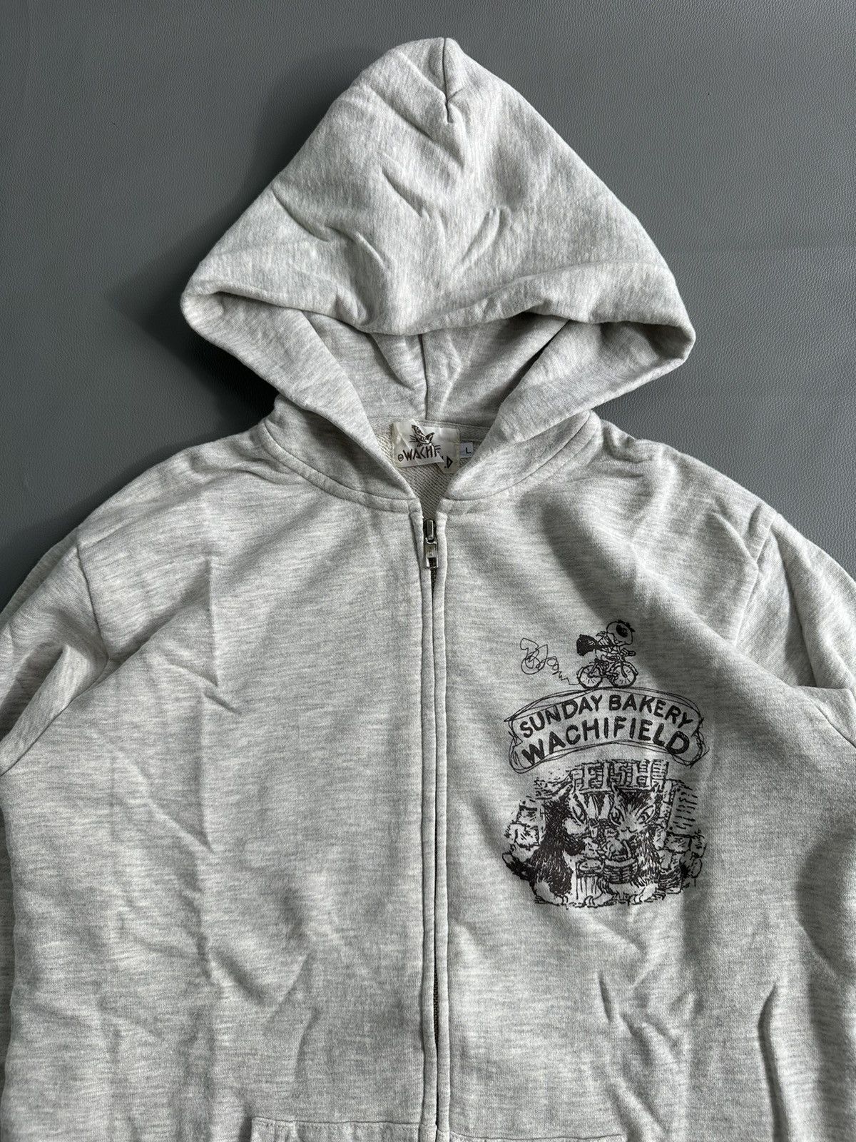 Hysteric Glamour WACHIFIELD CAT GREY COLOUR ZIP HOODIE Size US M / EU 48-50 / 2 - 3 Thumbnail