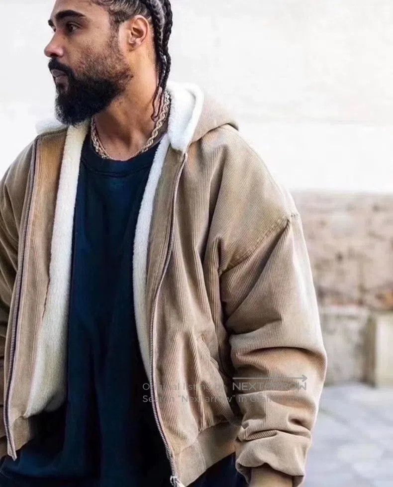 Fear of God Fear of God Corduroy lambswool hooded coat Size US M / EU 48-50 / 2 - 8 Thumbnail