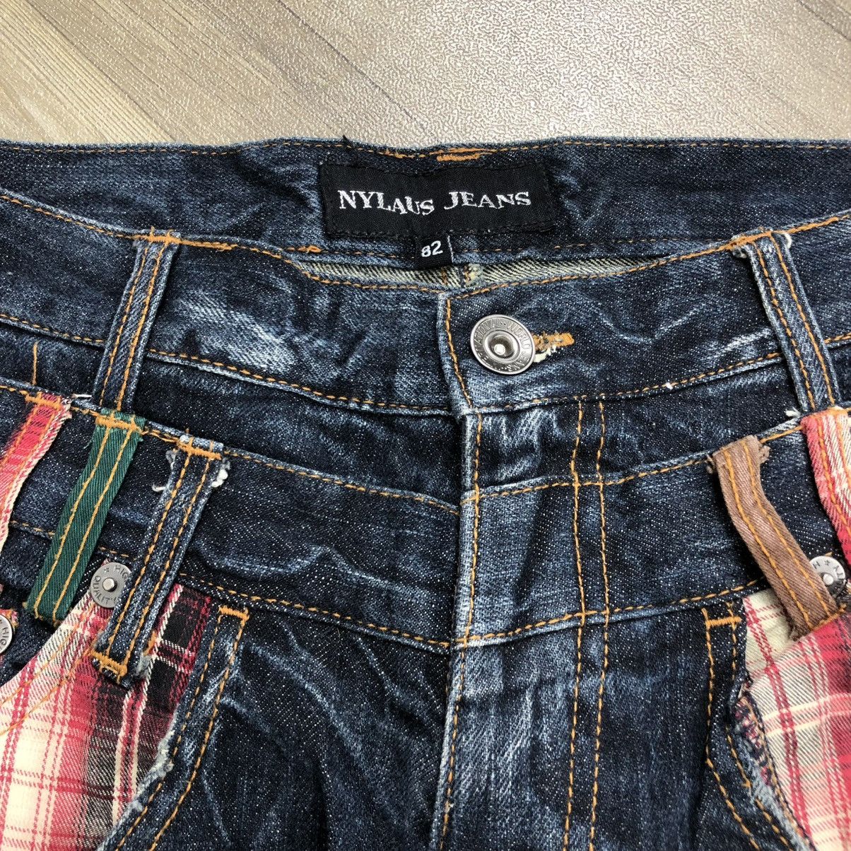 If Six Was Nine 2000s Nylaus Jeans Double Waist Multi Pocket Faded Lgb Style Size US 30 / EU 46 - 6 Thumbnail