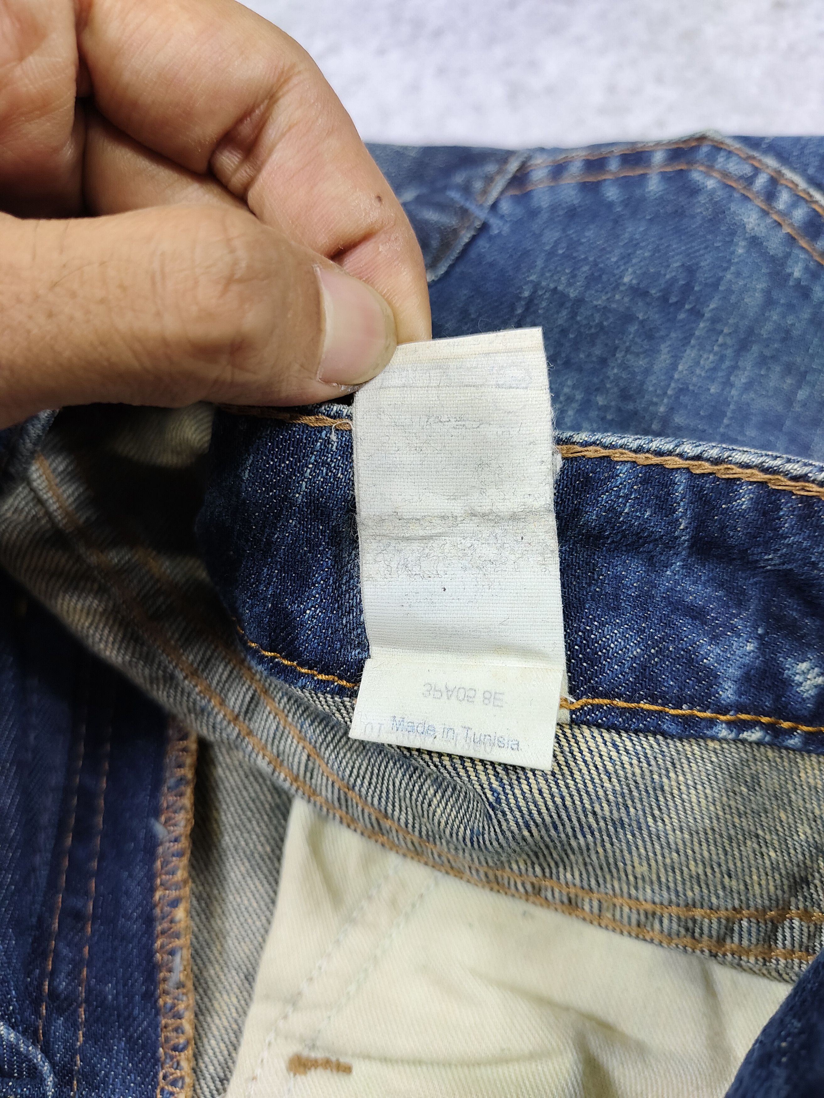 Kenzo 90s Kenzo- Grunge Patchwork Distressed Flared Denim Jeans Size 30" / US 8 / IT 44 - 9 Thumbnail