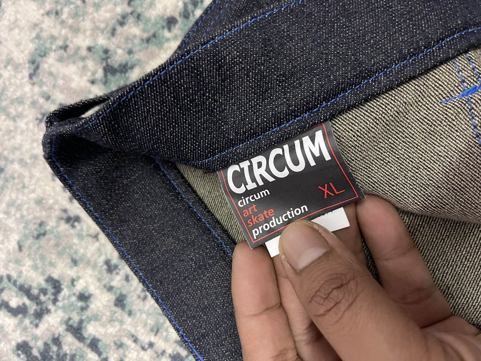 Vintage Circum Art Skate Denim Jeans Size US 34 / EU 50 - 7 Thumbnail