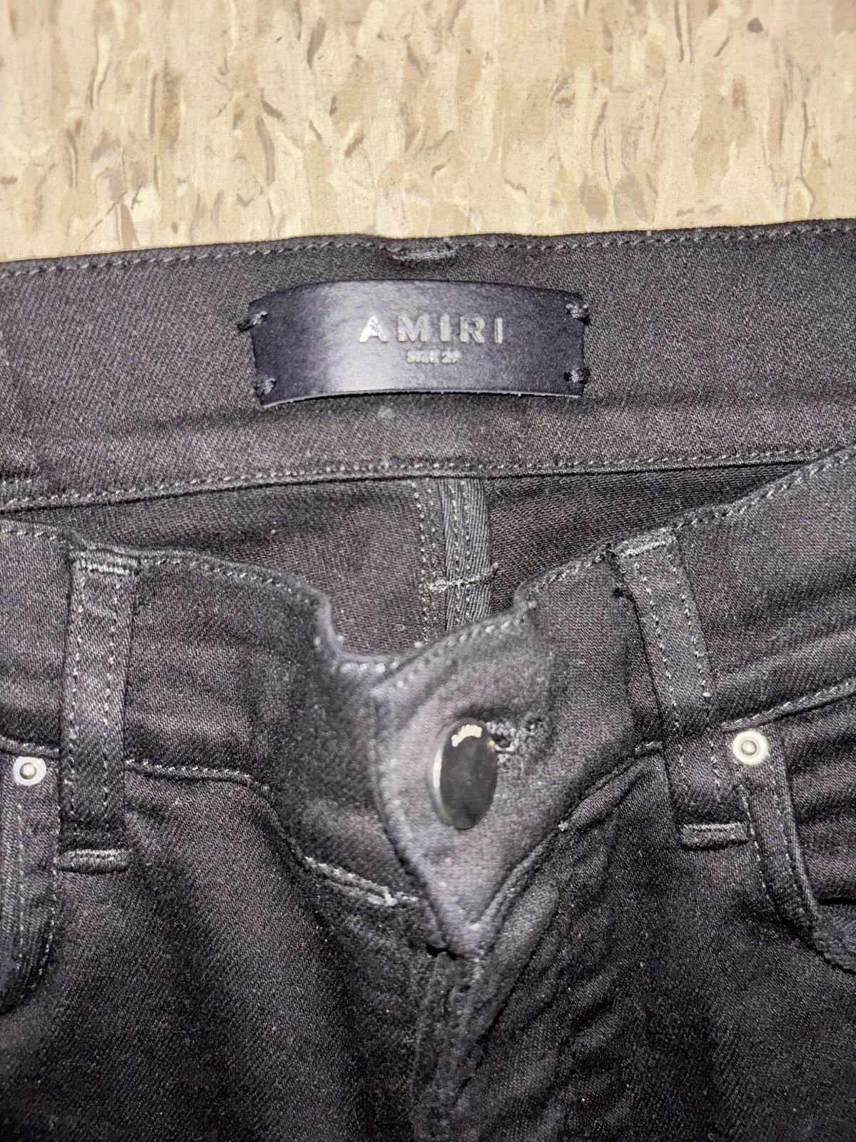 Amiri Amiri jeans mx1 black patch Size US 29 - 7 Thumbnail