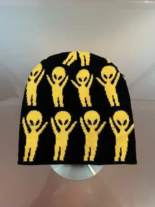 Yeat Y2K Yellow Alien Beanie Size ONE SIZE - 2 Thumbnail