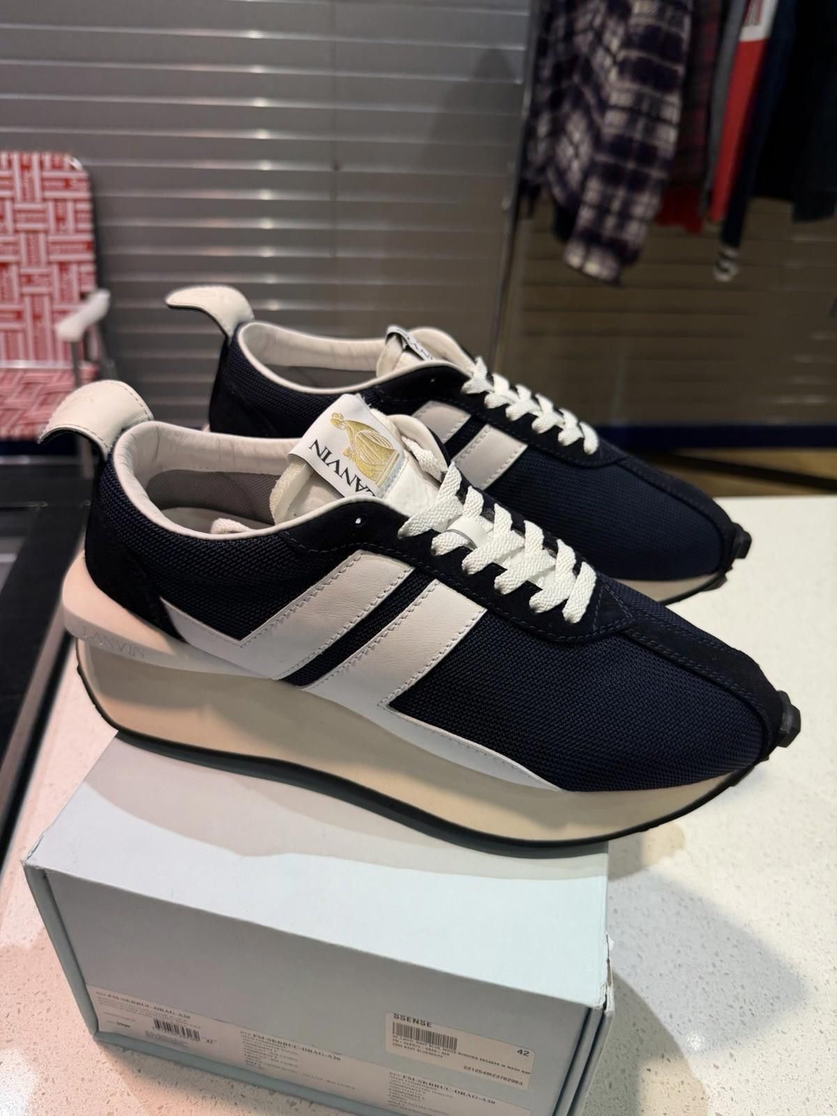 Lanvin LANVIN BLUE BUMPR SNEAKERS White Blue Size 42EU/9US Size US 9 / IT 39 - 4 Thumbnail