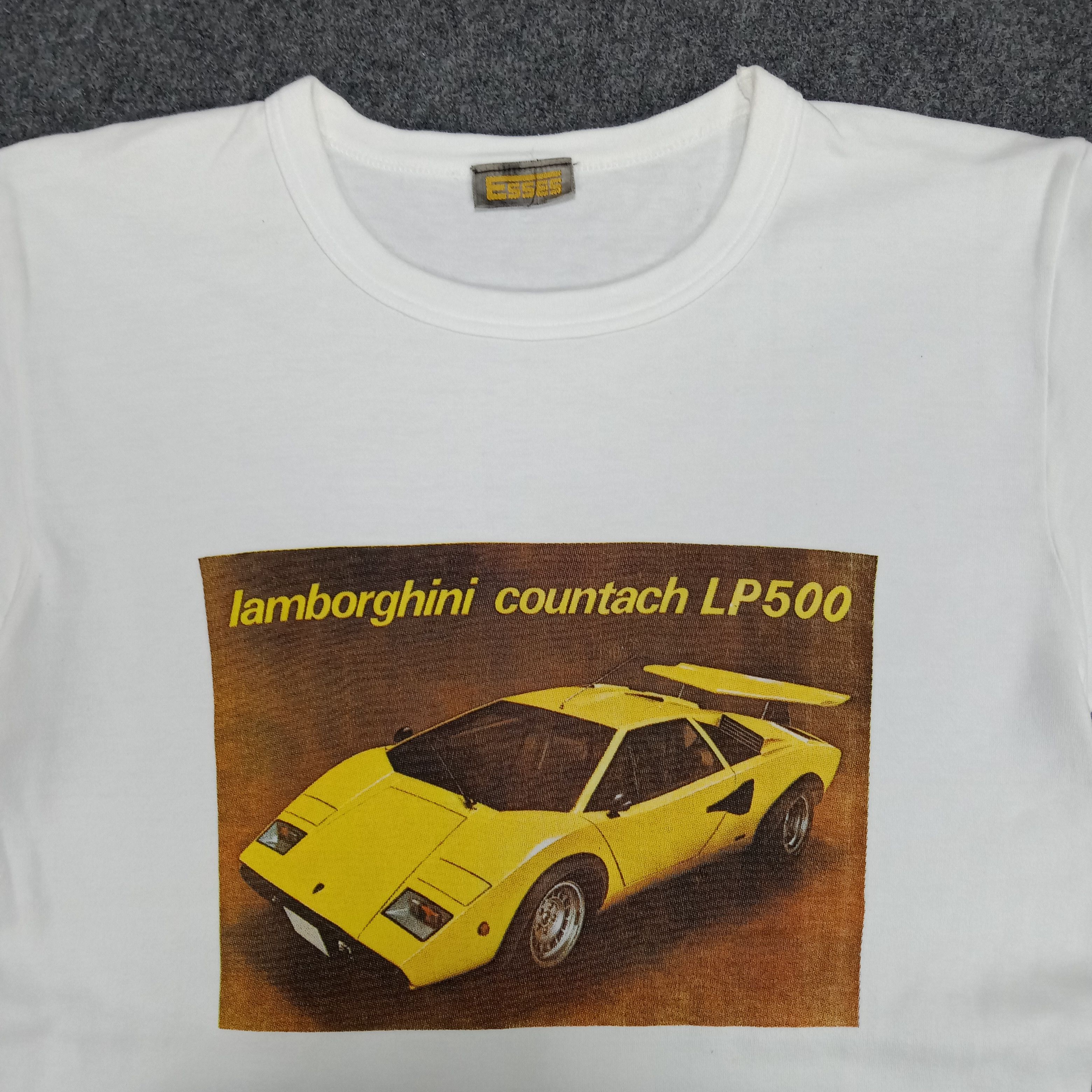 Lamborghini × Vintage Vintage 90's Lamborghini Countach LP500 Classic Car Tshirt Size US XS / EU 42 / 0 - 2 Thumbnail