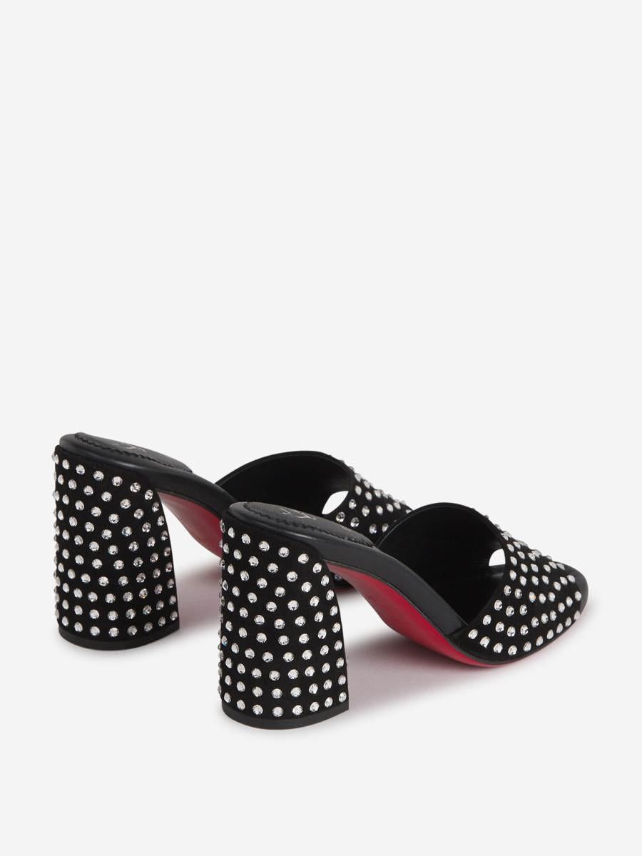 Christian Louboutin o1w1db10325 Mules in Black Size US 11 / IT 41 - 4 Thumbnail