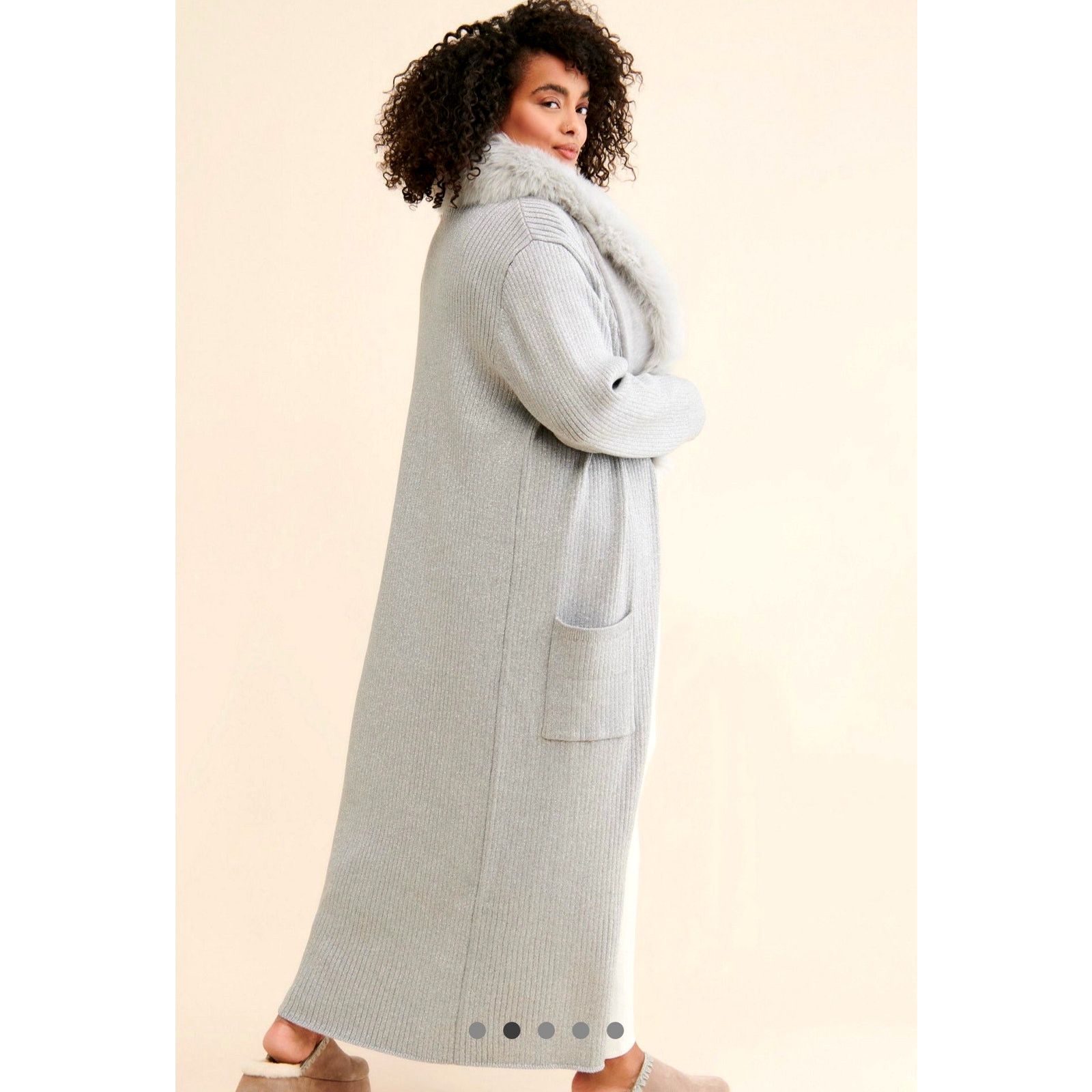 Show Me Your MuMu Show Me Your Mumu Lombardi Sparkle Collared Cardigan 3X Size 3XL / US 20-22 - 4 Thumbnail