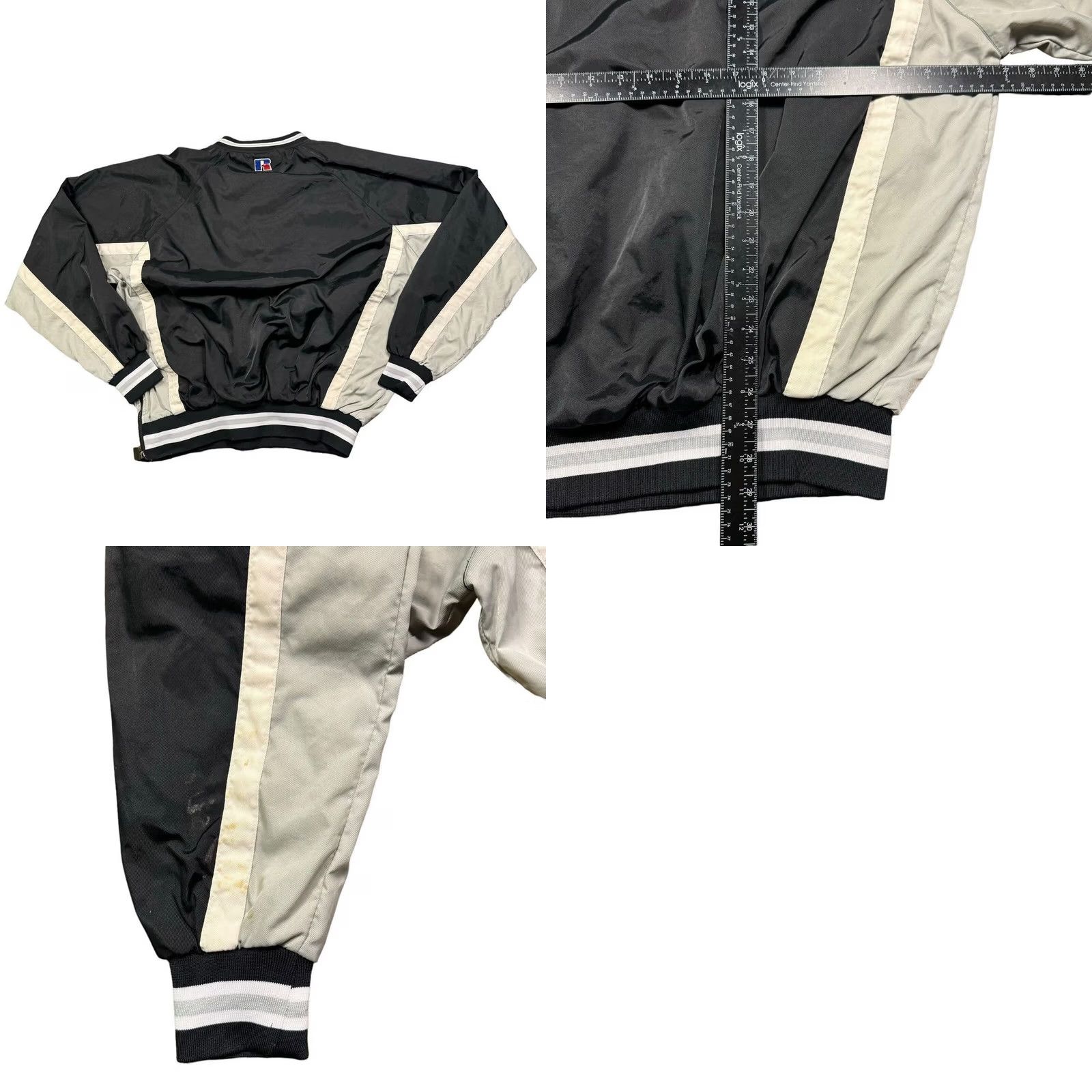 Russell Athletic VINTAGE Russell Athletic Windbreaker Mens XL Pockets Lined Water Resistant Bomber Nylon 100% Athletic Sports Jacket Size US XL / EU 56 / 4 - 8 Thumbnail