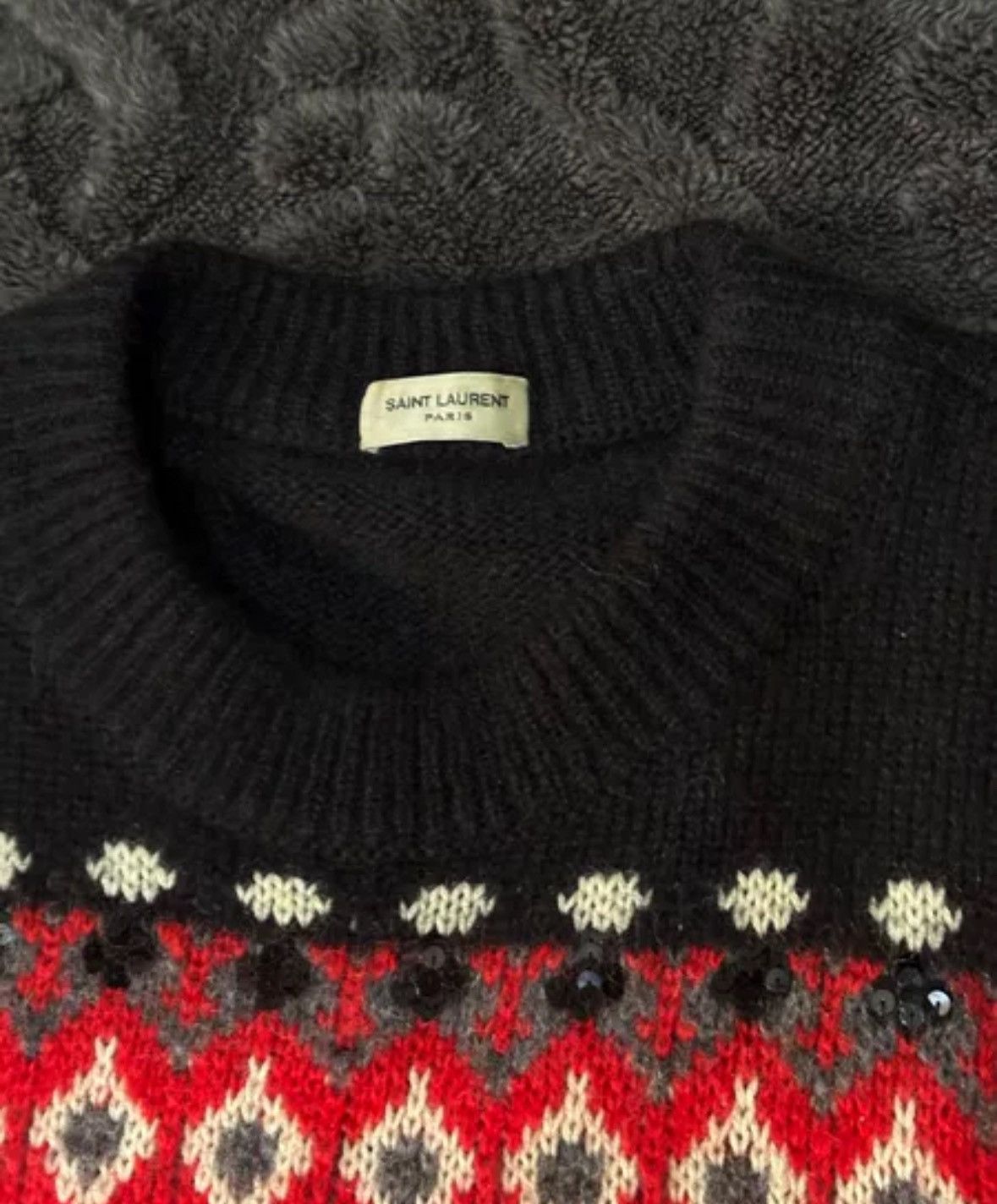 Saint Laurent Paris × Yves Saint Laurent Saint Laurent Knitted Sweater2412-Nextarrow Size US L / EU 52-54 / 3 - 4 Thumbnail