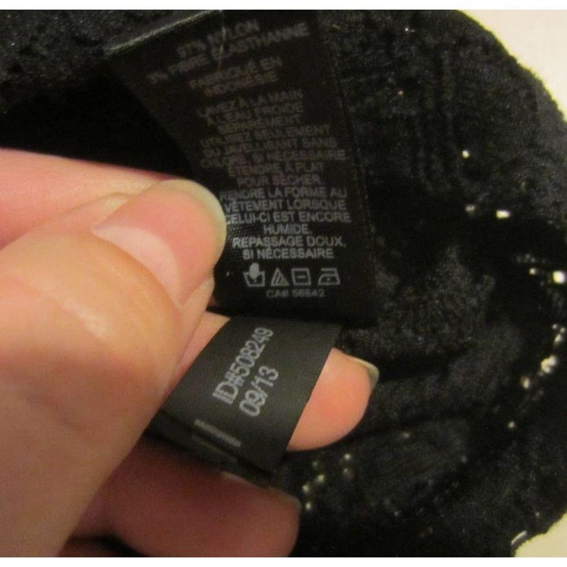 Express Express Black Lace Sheer Crop Top Short Sleeve Women’s Small Size S / US 4 / IT 40 - 5 Thumbnail