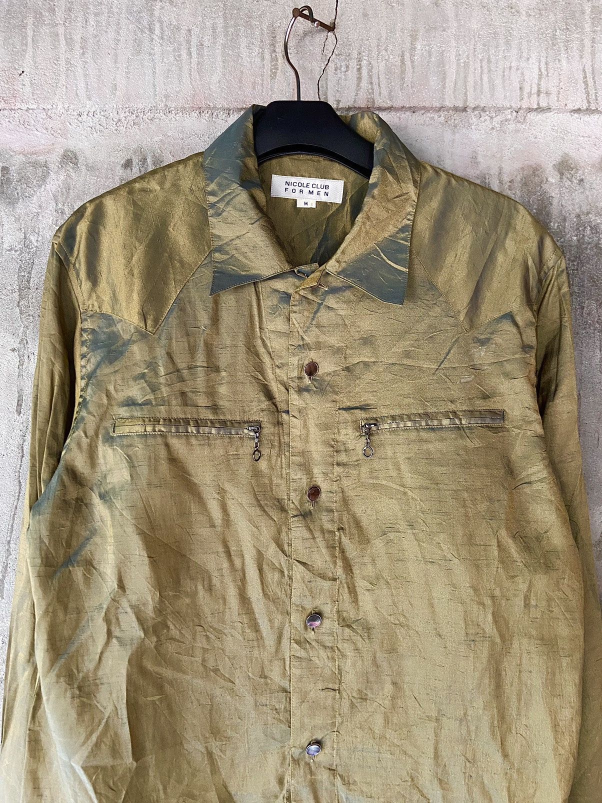 Nicole Club NICOLE CLUB FOR MEN GRADATION COLOR BUTTON DOWN SHIRT Size US M / EU 48-50 / 2 - 2 Thumbnail