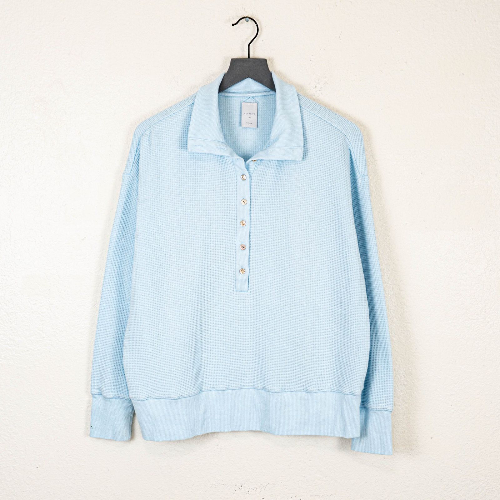 Other NEGATIVE undewear The Waffle Knit Pullover Blue Glacier XL Size XL / US 12-14 / IT 48-50 - 2 Thumbnail