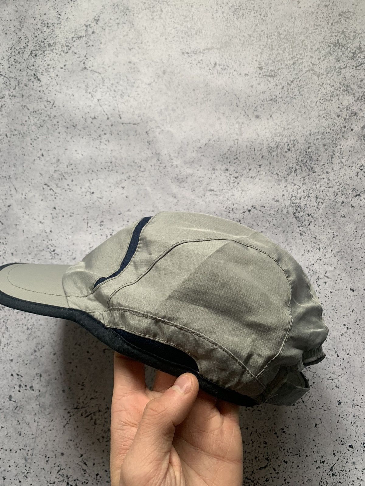 Nike × Vintage Vintage Nike Nylon Cap Drill Hat Mini Swoosh USA Y2K Size ONE SIZE - 3 Thumbnail