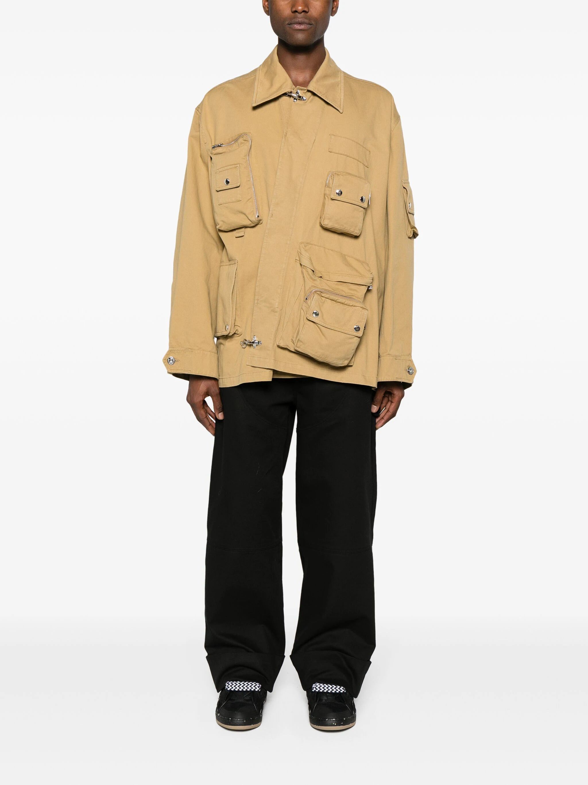 Lanvin o1mle0825 Asymmetrical Utility Jacket in Yellow Size US S / EU 44-46 / 1 - 2 Thumbnail