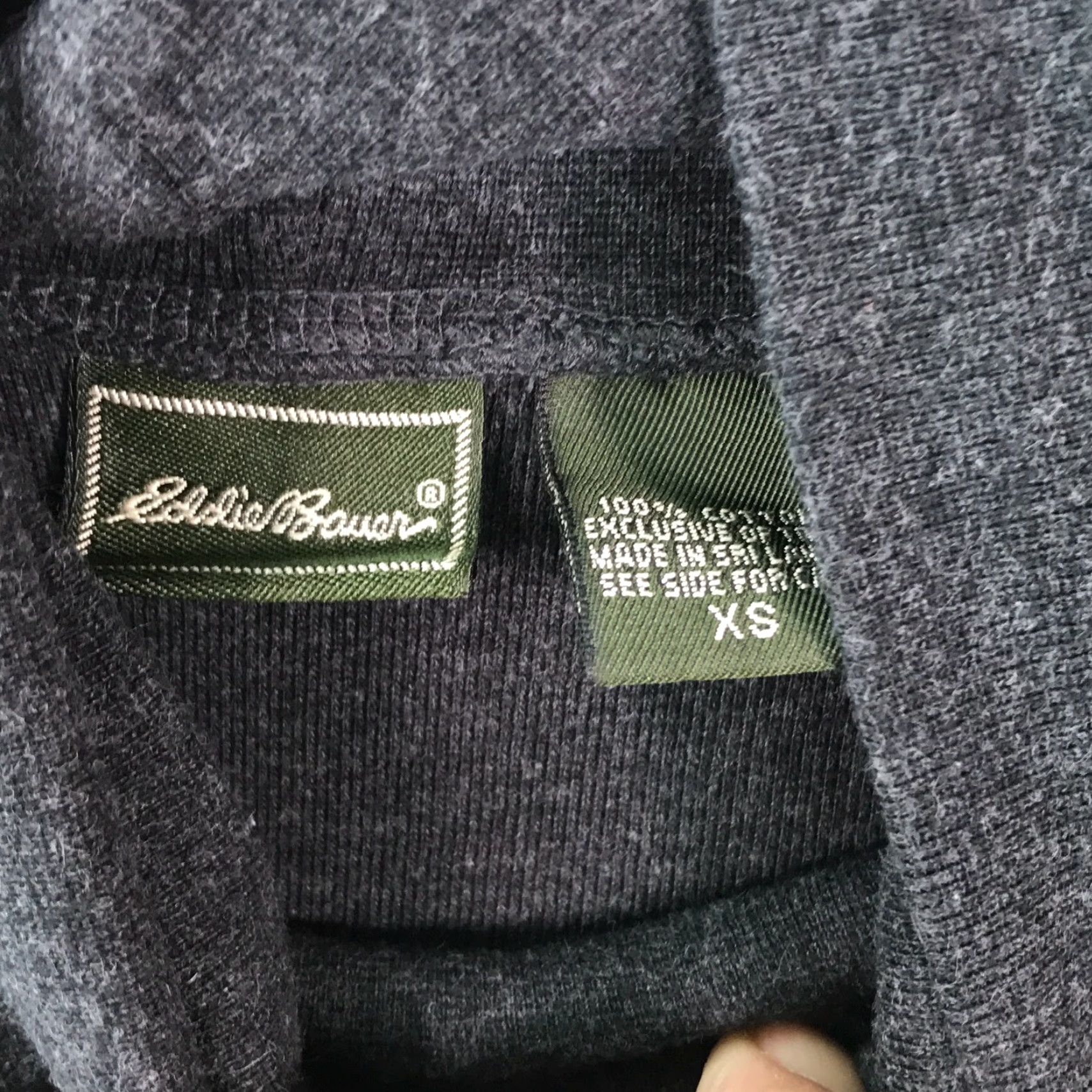Eddie Bauer Eddie Bauer Womens Cowl Neck Long Sleeve Pullover Dark Gray Sweater XS Size XS / US 0-2 / IT 36-38 - 4 Thumbnail