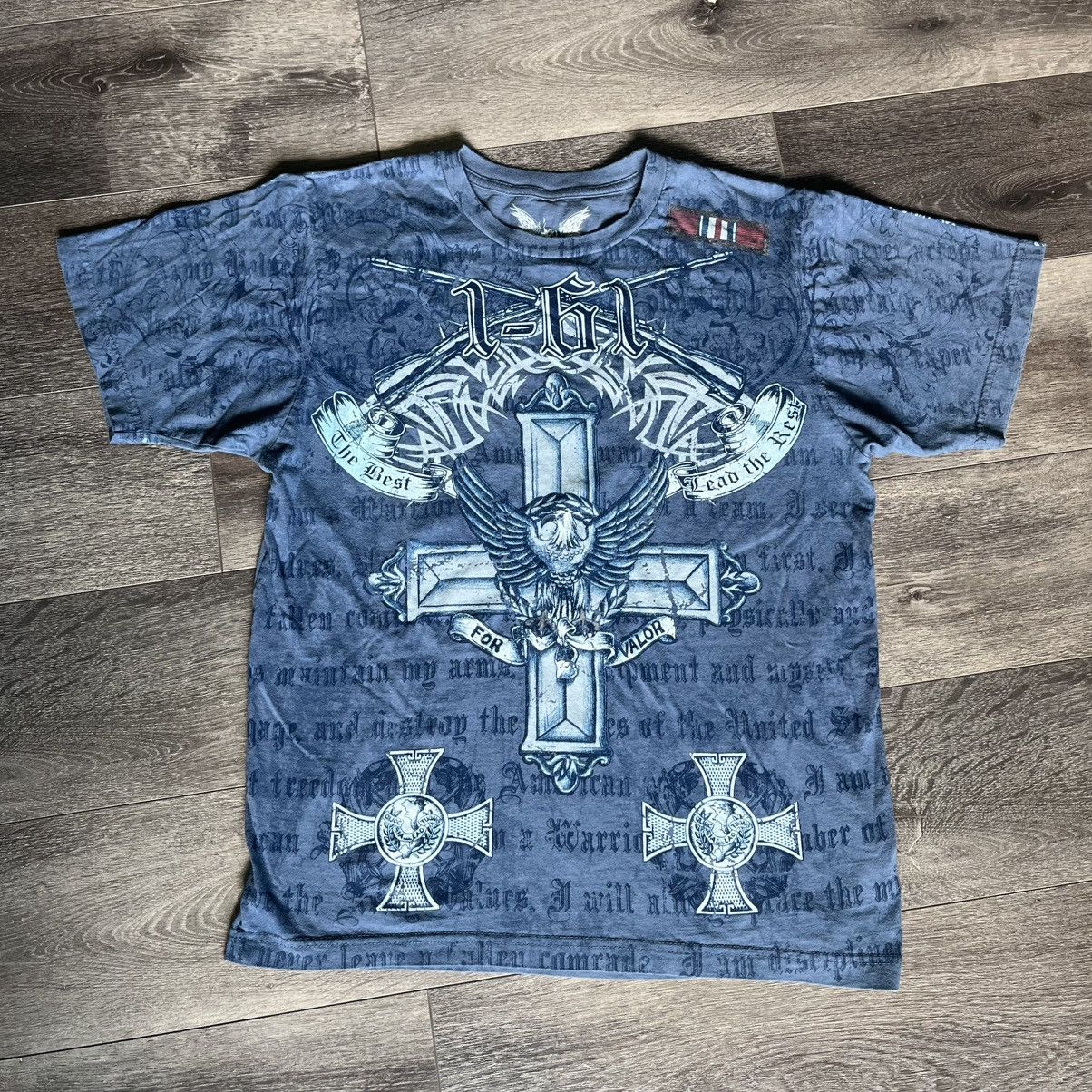 Affliction Vintage 2000s Apprime Affliction Style Roadrunners Eagle Tee Size US M / EU 48-50 / 2 - 2 Thumbnail