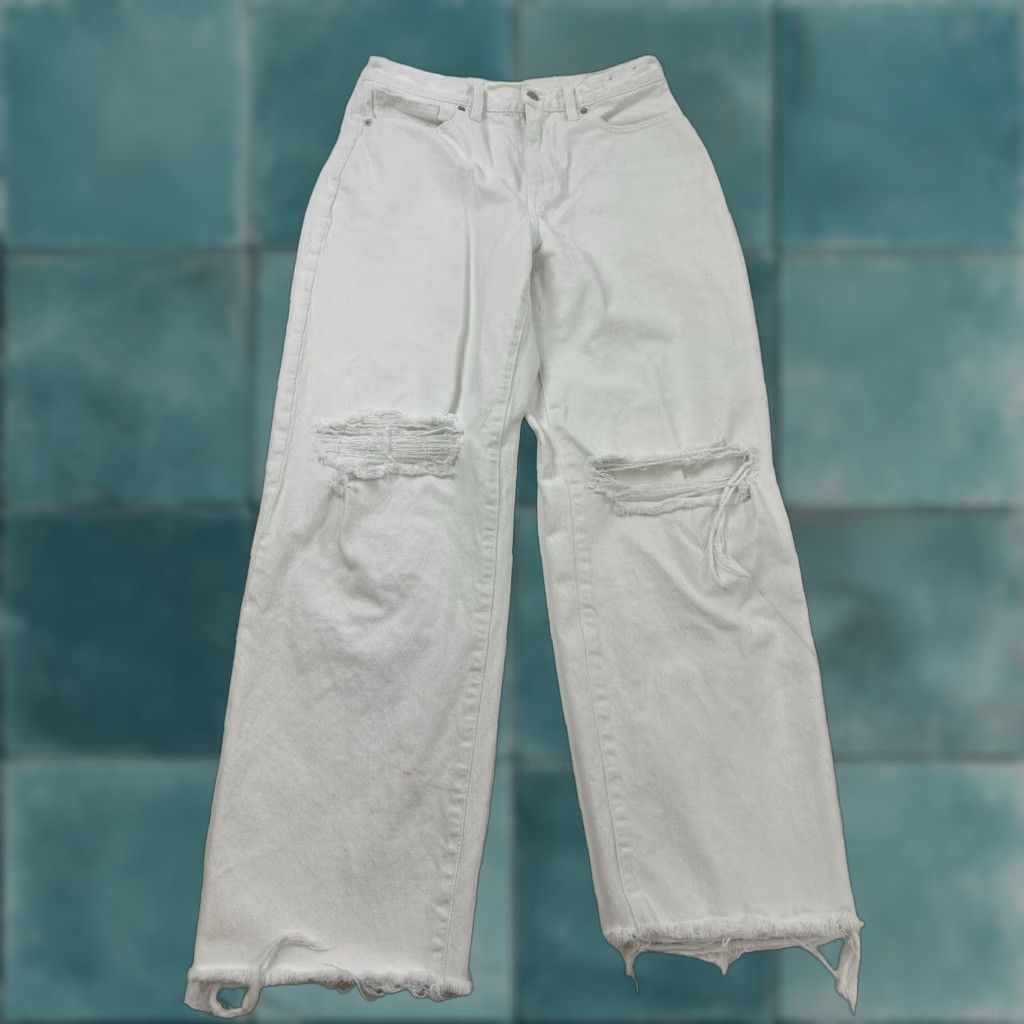 Madewell Madewell Jeans Women’s White 29 Baggy Straight Jeans Size 29" - 1 Thumbnail