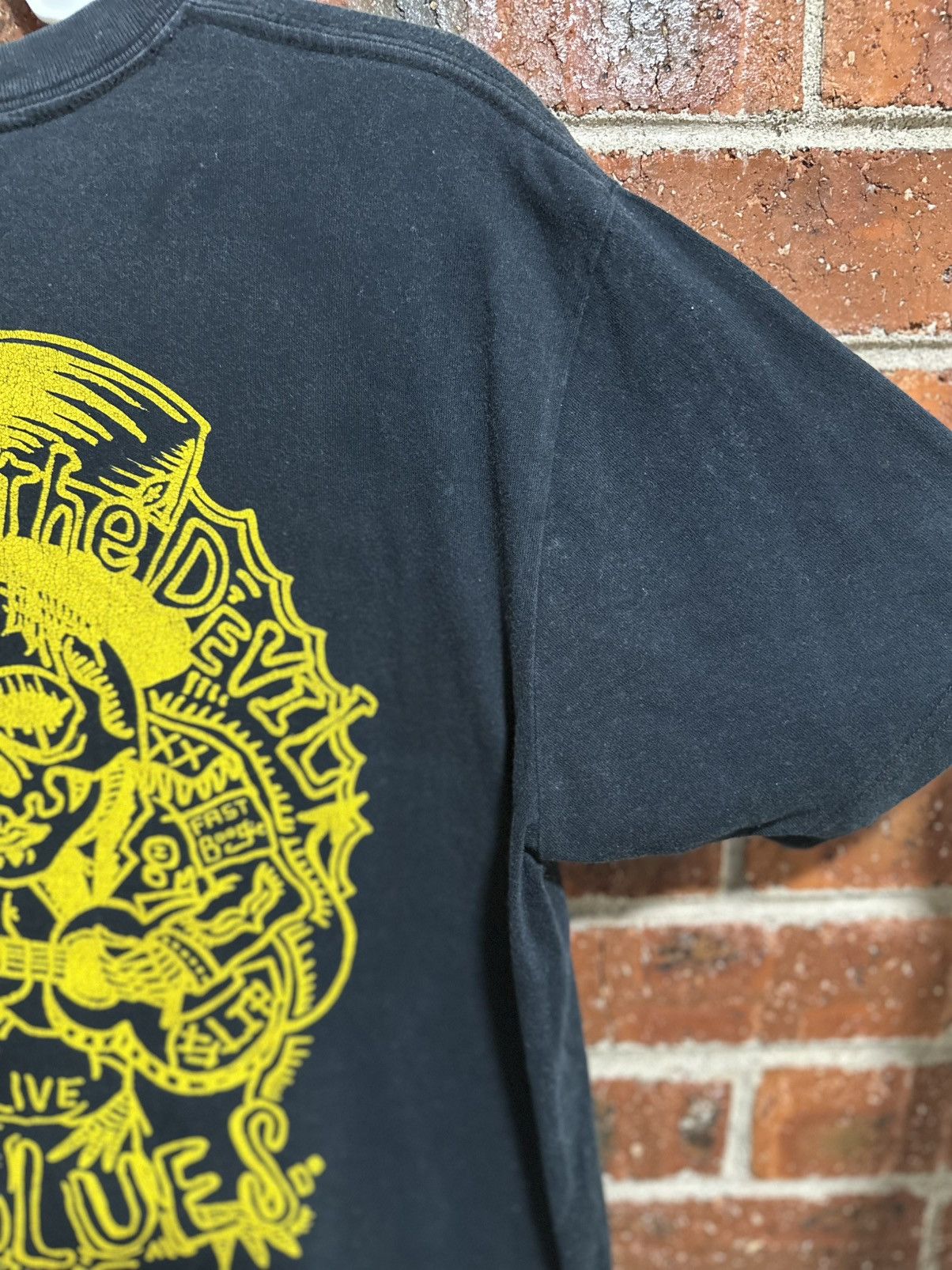 Vintage Vintage Merand The Devil Live Blues Fast Boogie Tee Size US L / EU 52-54 / 3 - 13 Thumbnail