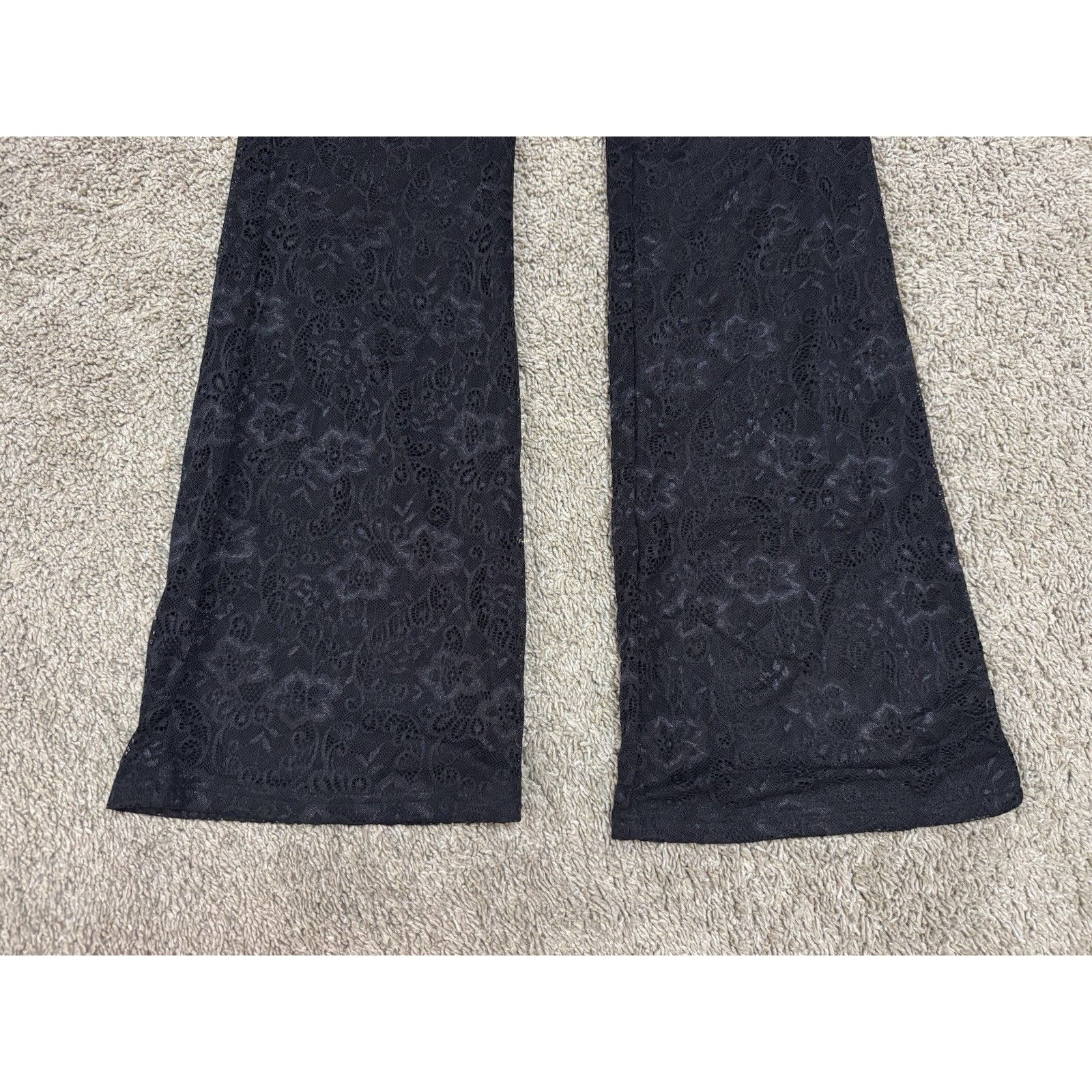 Outkast OUTCAST Sexy Lace Cutout Flare Jumpsuit Black Size Large NEW Size 34" / US 12 / IT 48 - 3 Thumbnail