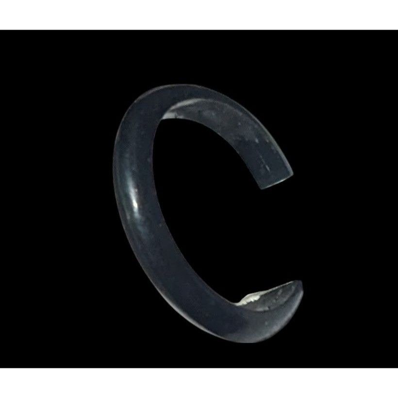 Other Simple Black Rubber Fashion Ring Size 6 1/4 Size ONE SIZE - 9 Thumbnail