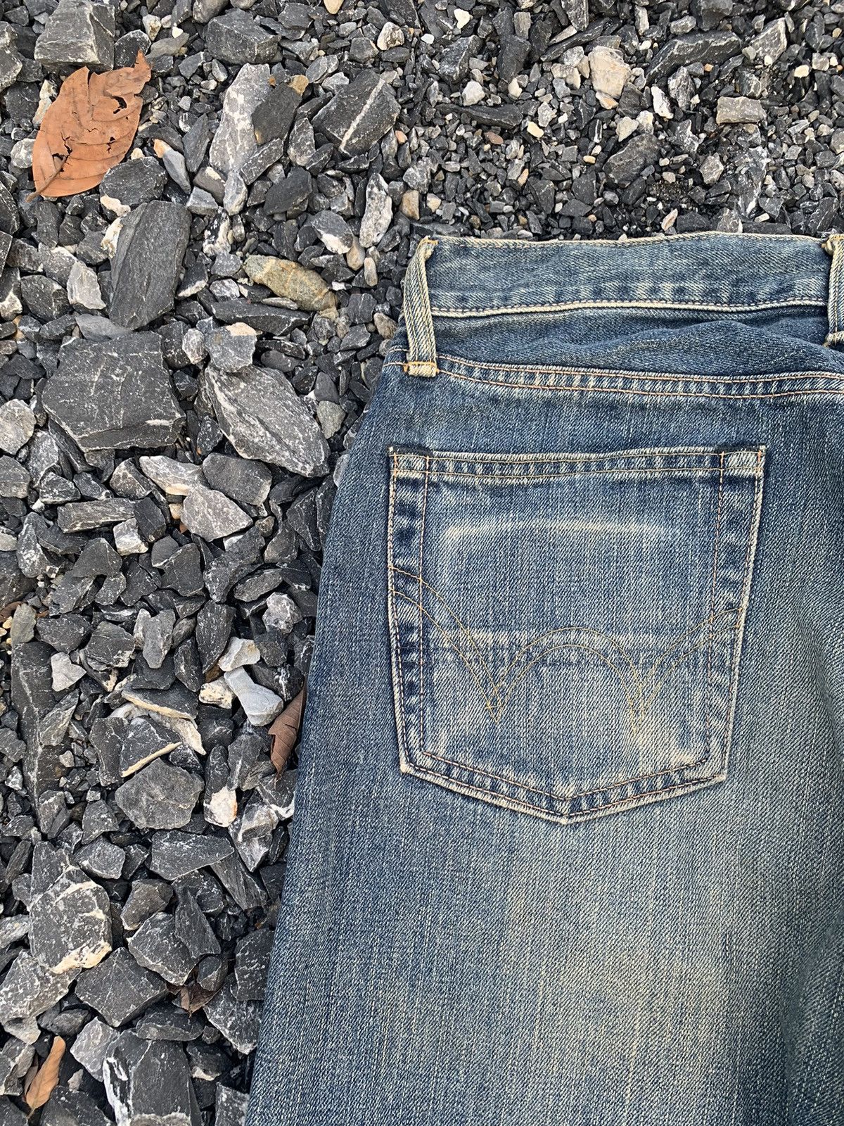 Kapital VINTAGE EDWIN 505XX SELVEDGE RUSTY JAPANESE DISTRESSED DENIM Size US 31 - 14 Thumbnail