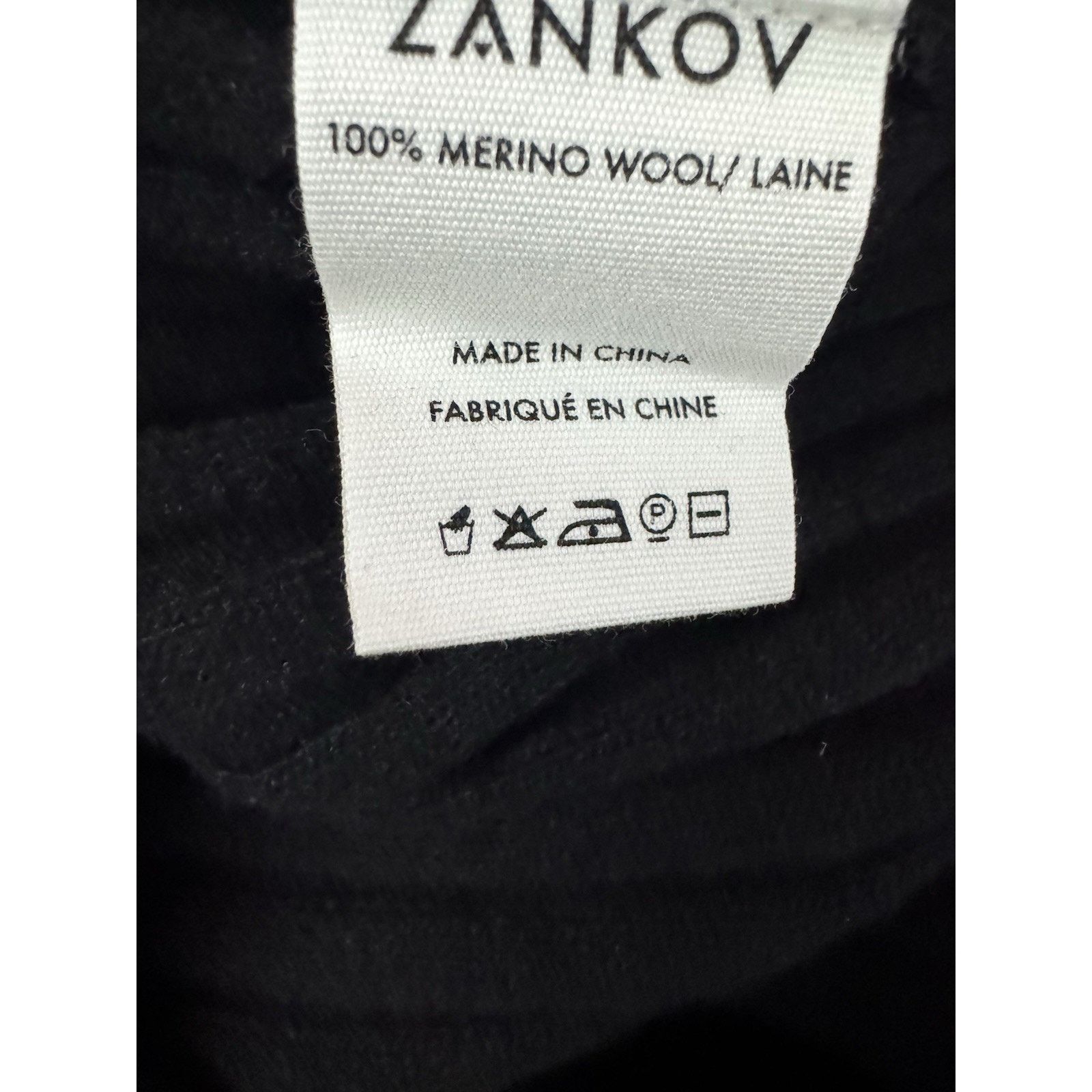 Other ZANKOV Merino Wool Black Meyer Ribbed Turtle Neck Size US XL / EU 56 / 4 - 5 Thumbnail