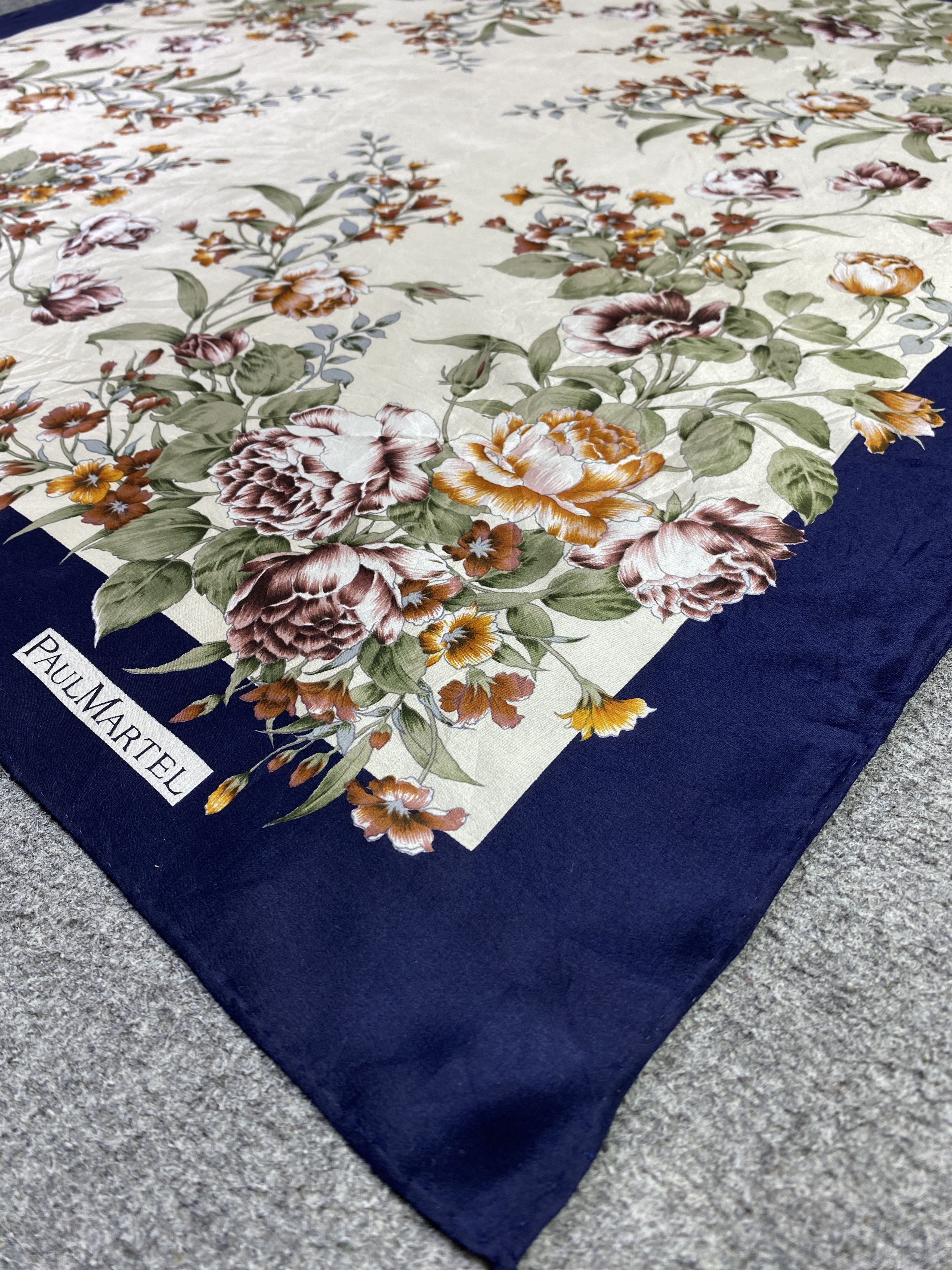 Other Paul Martel Floral Silk Scarf / Silk Shawl SN0283 Size ONE SIZE - 9 Thumbnail
