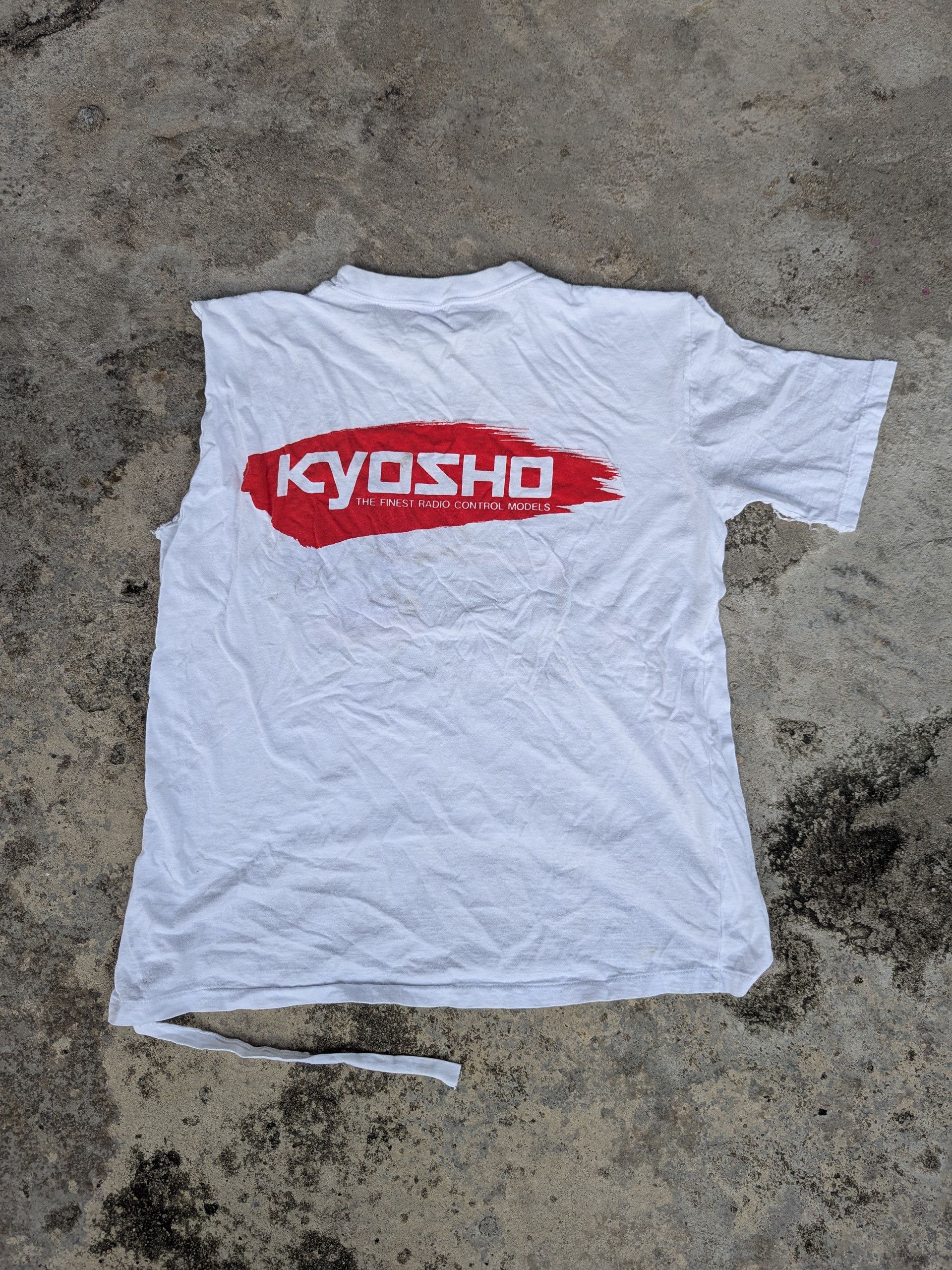 Japanese Brand 🇯🇵 Vintage 1990s Kyosho Japanese Harajuku Tee Distressed Size US S / EU 44-46 / 1 - 12 Thumbnail