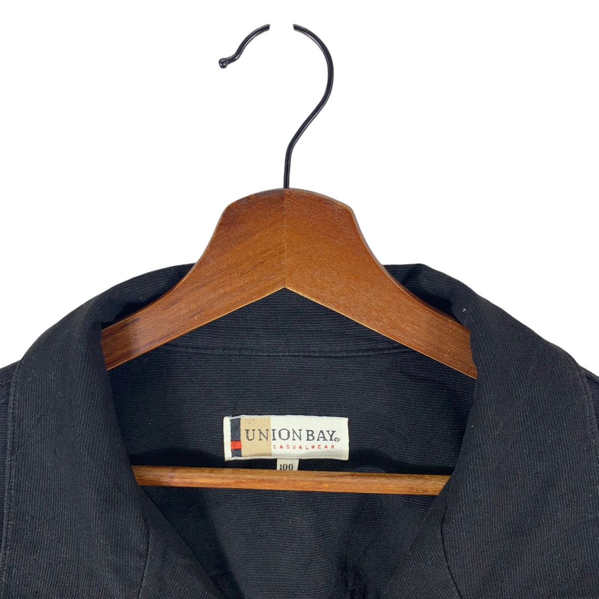 UNIONBAY × Vintage VINTAGE UNION BAY CASUAL WEAR BLACK BUTTON JACKET Size US L / EU 52-54 / 3 - 5 Thumbnail