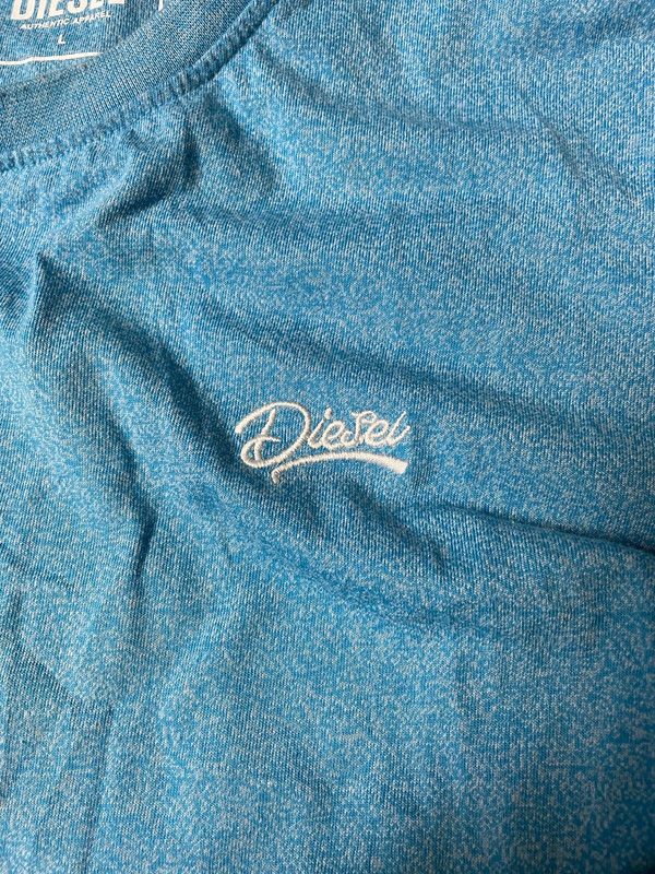 Diesel Diesel T-shirt Baby Blue Size US L / EU 52-54 / 3 - 3 Thumbnail