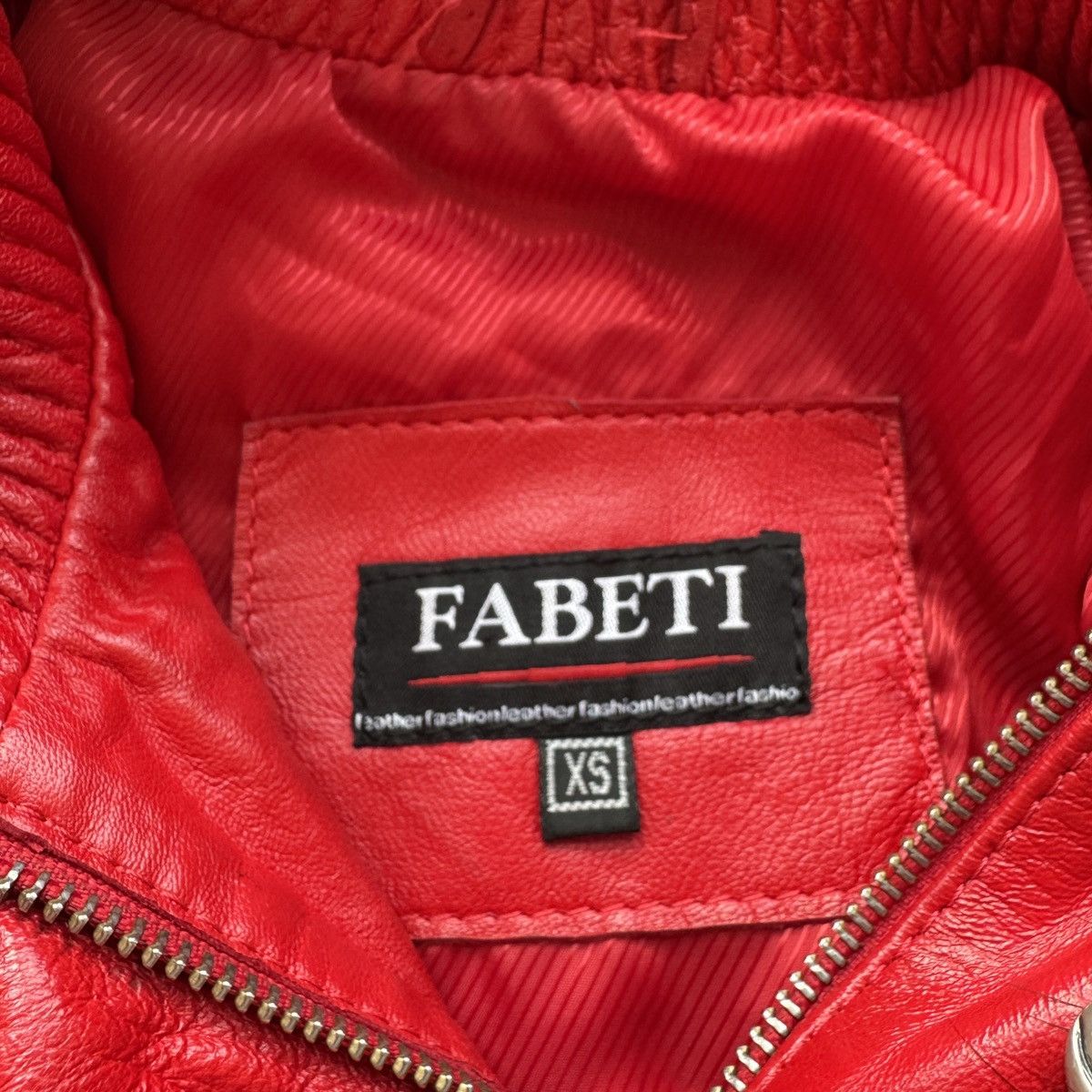 Japanese Brand Vintage Faux Fur Details Red Genuine Leather Cropped Jacket Size S / US 4 / IT 40 - 14 Thumbnail