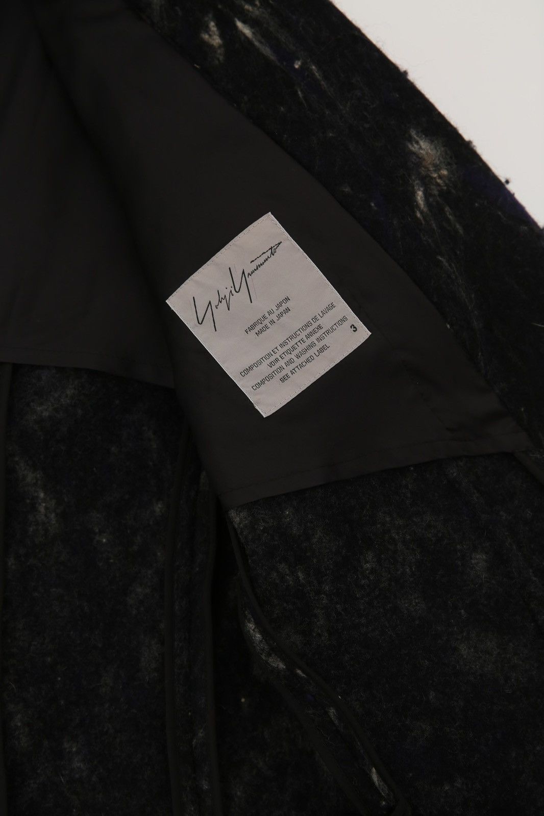 Yohji Yamamoto YOHJI YAMAMOTO BLACK MARBLE COAT Size US L / EU 52-54 / 3 - 4 Thumbnail