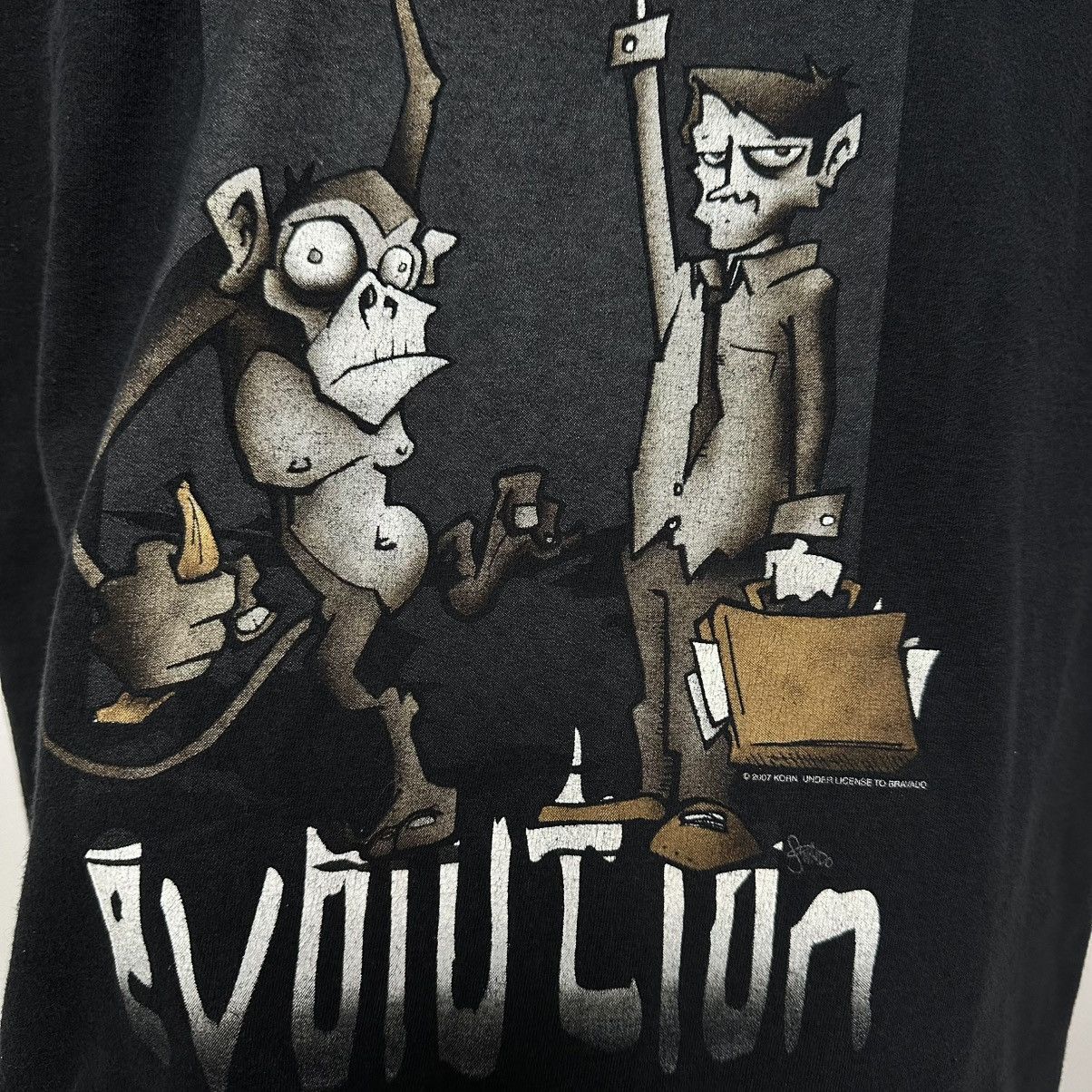 Band Tees Korn Evolution 2007 Vintage Rock Metal Rare t-shirts Size US M / EU 48-50 / 2 - 3 Thumbnail
