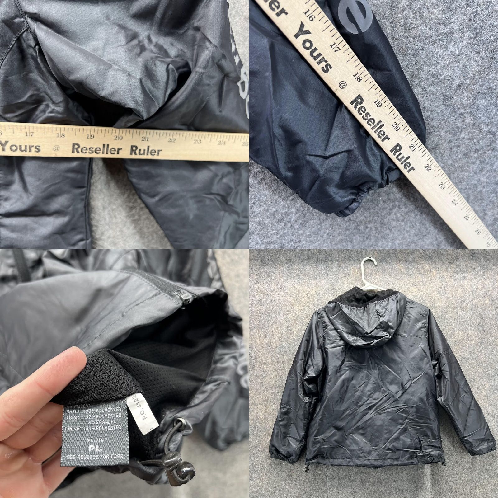 New Balance New Balance Women PL Petite Black Full Zip Hoodie Polyester Windbreaker Size L / US 10 / IT 46 - 8 Thumbnail