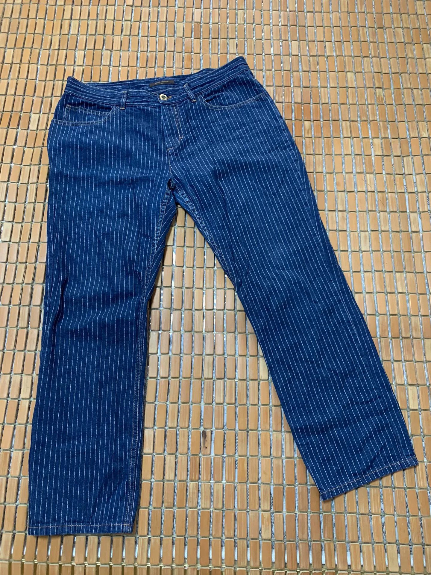 Louis Vuitton Louis Vuitton Striped Denim Casual Pants Size US 31 - 1 Thumbnail