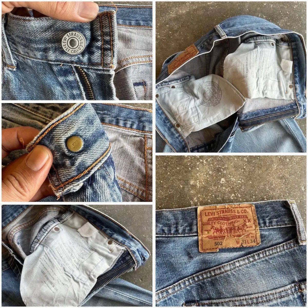 Levi's REDLINE 90’s Vintage Levi’s 502 Distressed Denim Pants Size US 30 / EU 46 - 18 Thumbnail