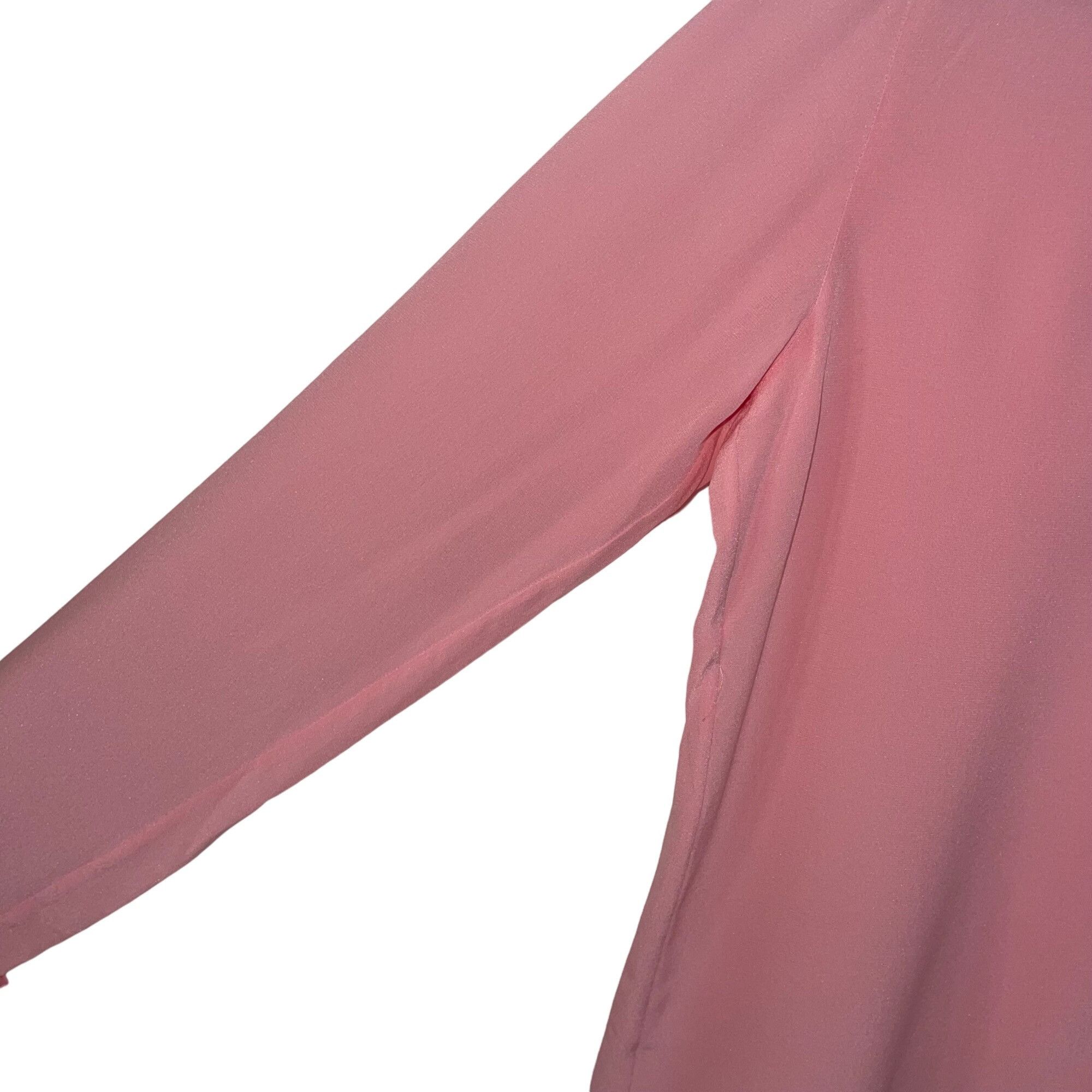 Paul Smith Paul Smith Womens Blouse Size 42 Pink Ruffle Trim Size M / US 6-8 / IT 42-44 - 6 Thumbnail