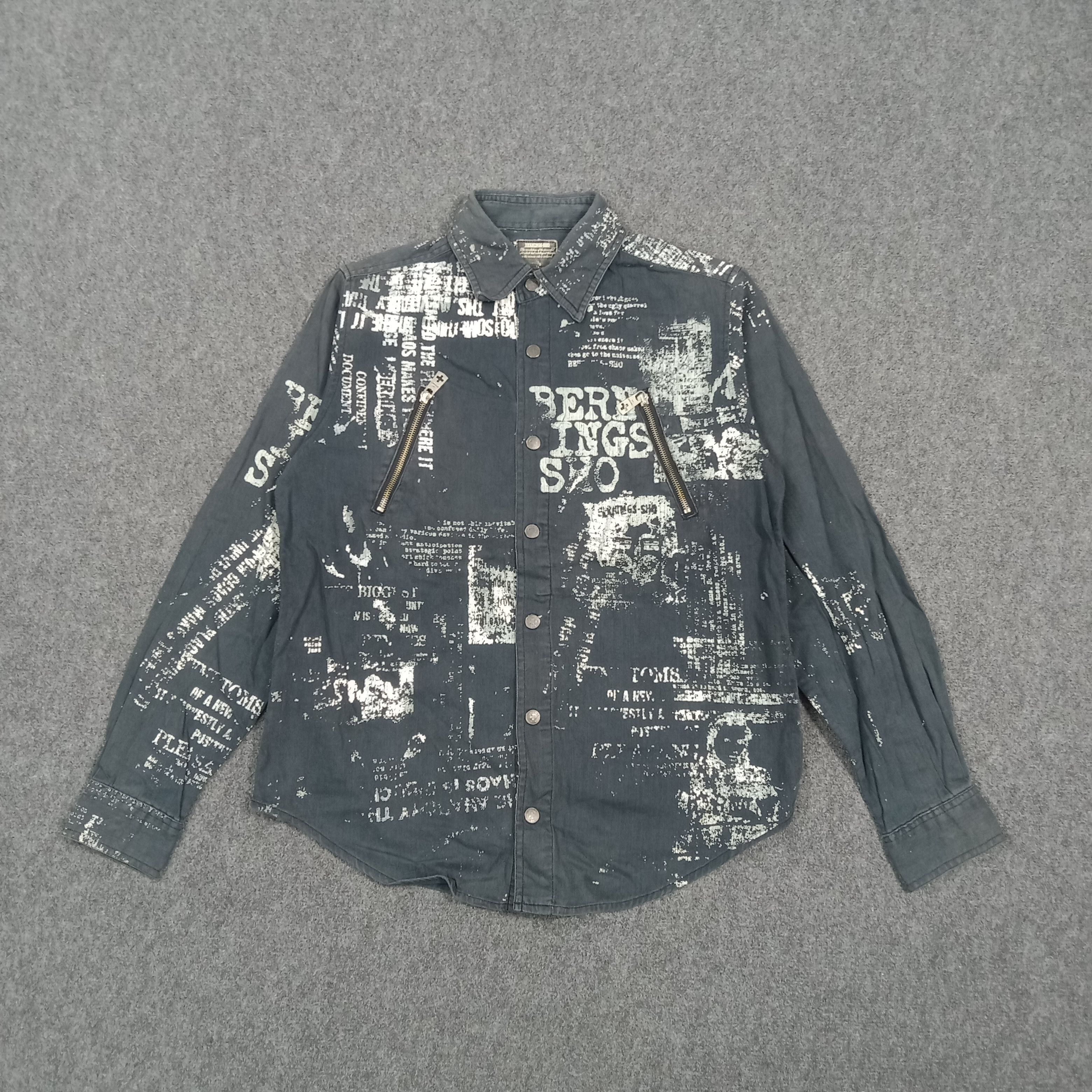 BERNINGS SHO Bernings Sho Japanese Clip Button Up Shirt C286N16 Size US S / EU 44-46 / 1 - 1 Thumbnail