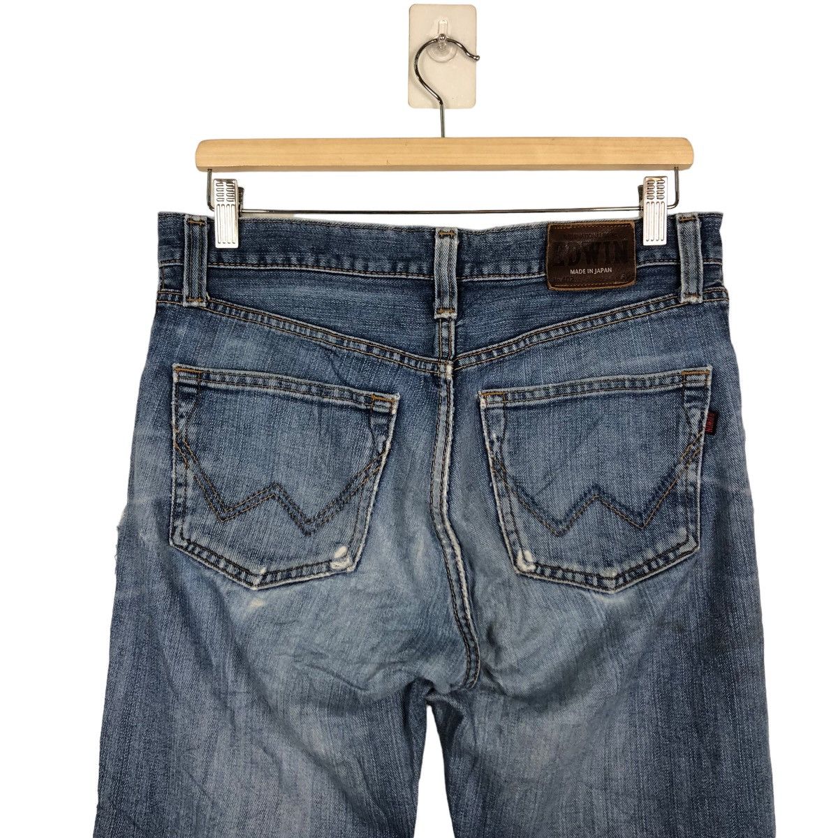 Japanese Brand 🔥90’s VINTAGE DENIM JEANS DISTRESSED DESIGN EDWIN JAPAN Size US 30 / EU 46 - 8 Thumbnail